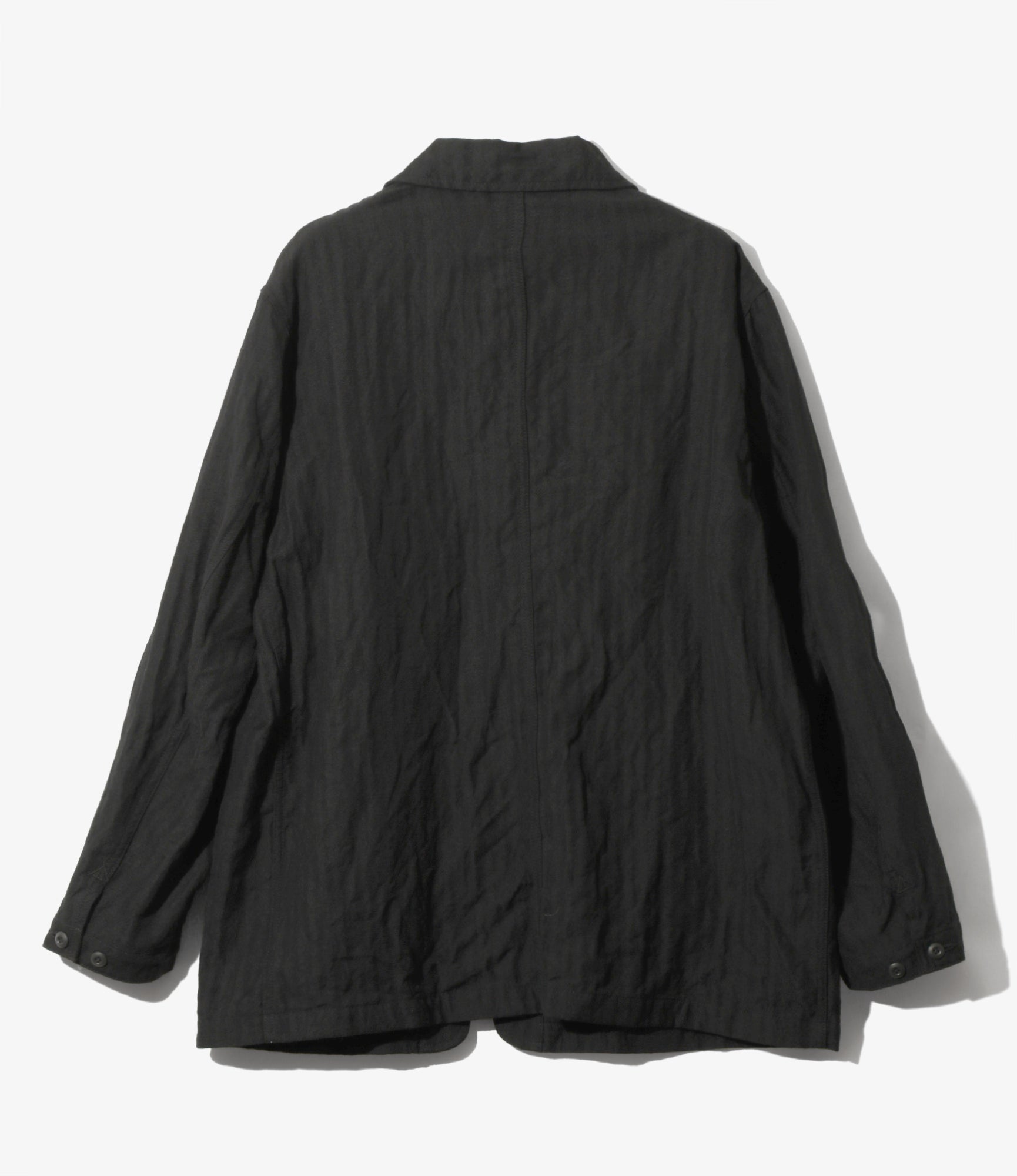 Arrow Jacket – Black Herringbone Wool/Linen