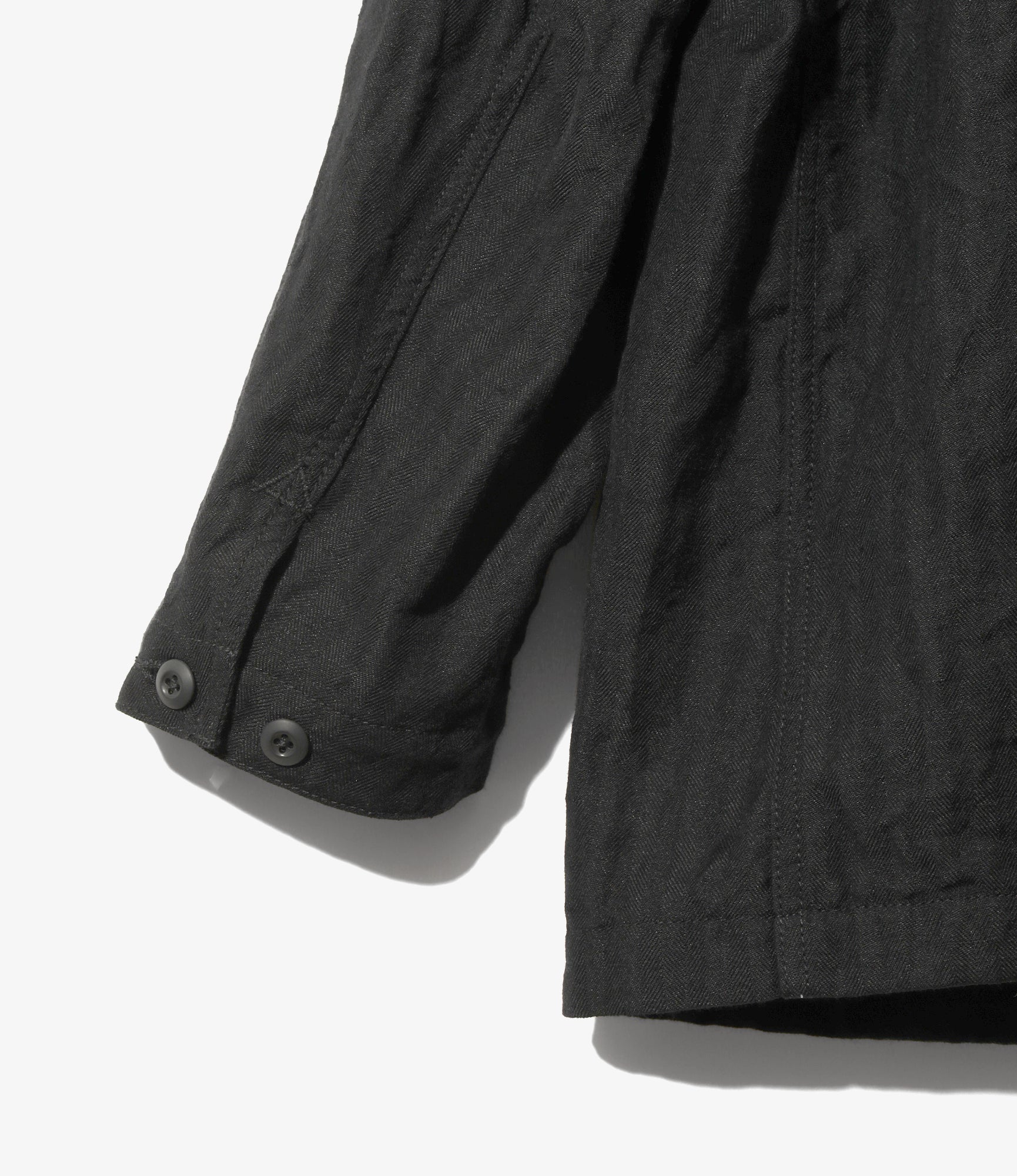 Arrow Jacket – Black Herringbone Wool/Linen