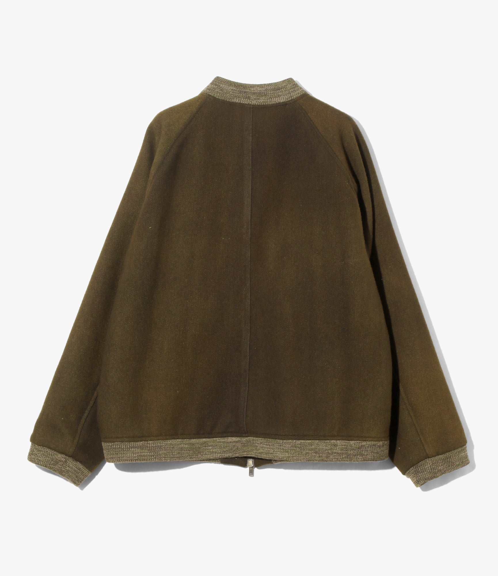 BB Jacket – Olive Uneven Dyed Wool