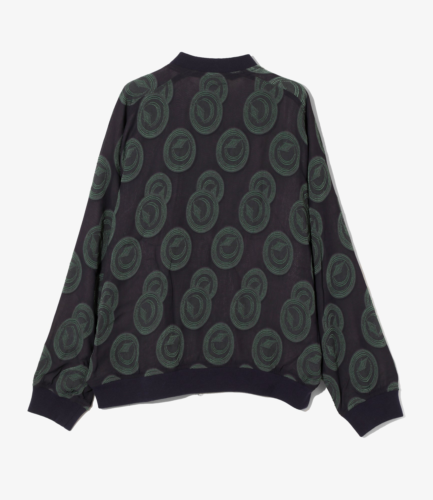 BB Jacket – Purple/Green Ring Cut Jacquard Rayon