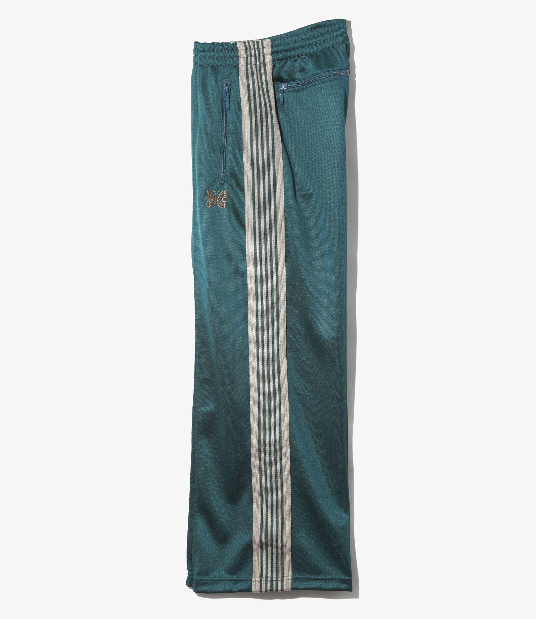 Baggy Track Pant – Green Poly Smooth