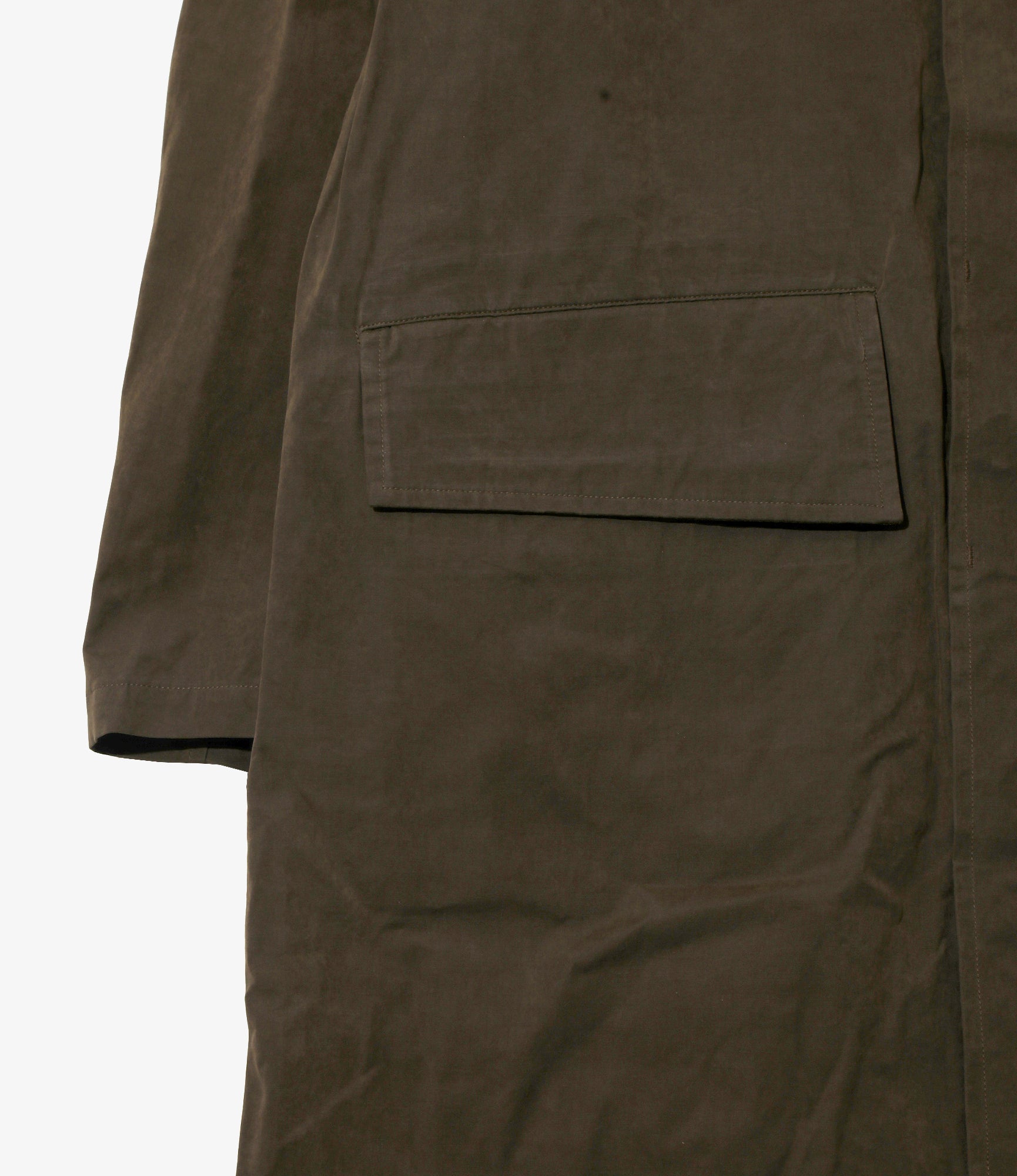 Bal Collar Coat – Brown Waxed Cloth