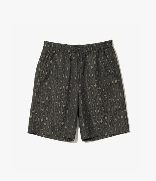 パンツ NEEDLESBasketball Short Leopard Jacquard Basketball Short – Black Leopard Print | Needles | Nepenthes