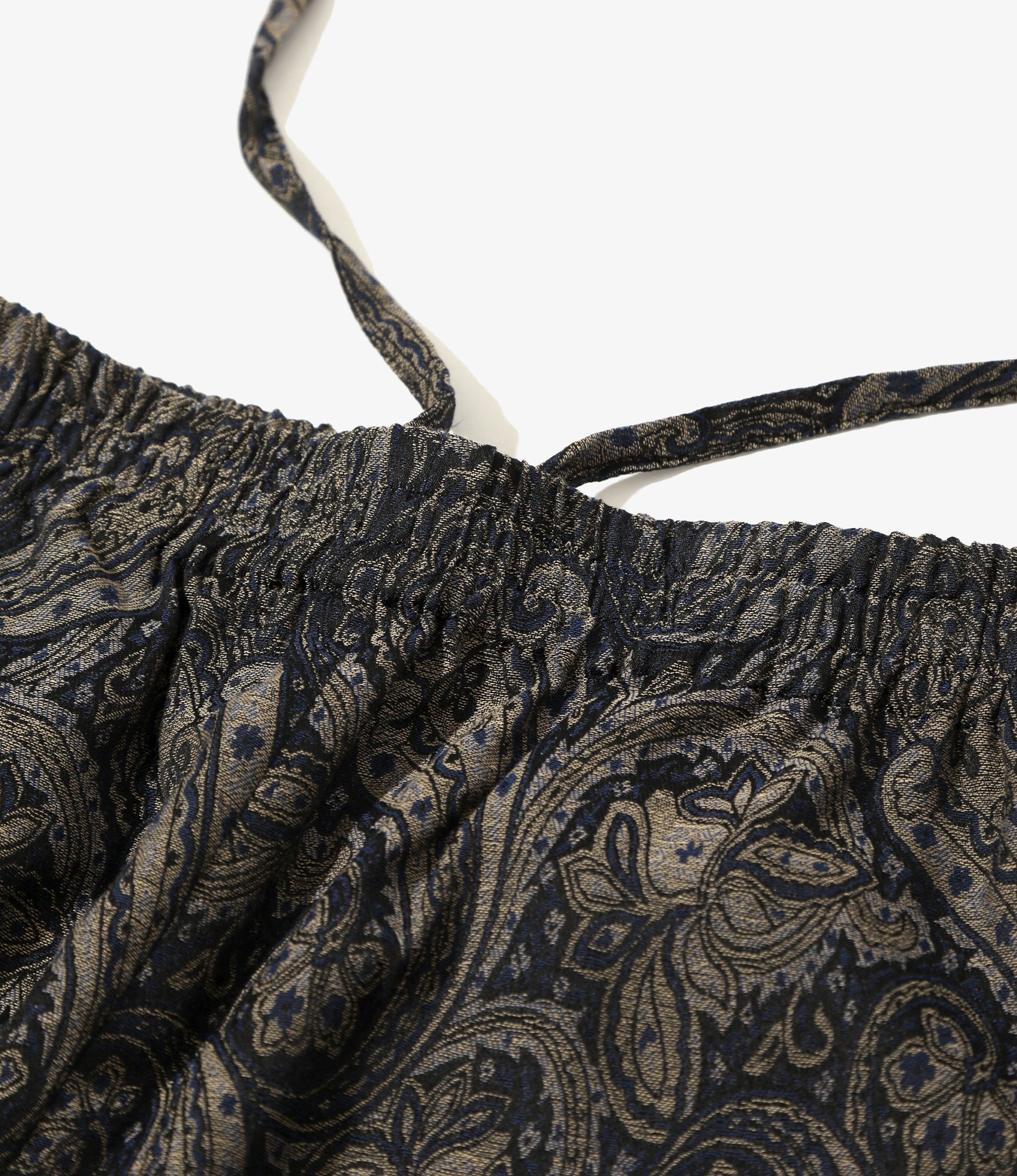 Basketball Short – Charcoal Paisley Jacquard Cloth