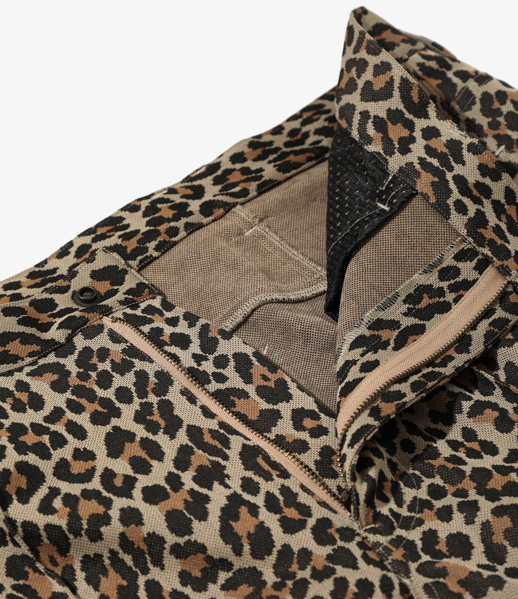 Boot-Cut Jean – Leopard Jacquard Polyester