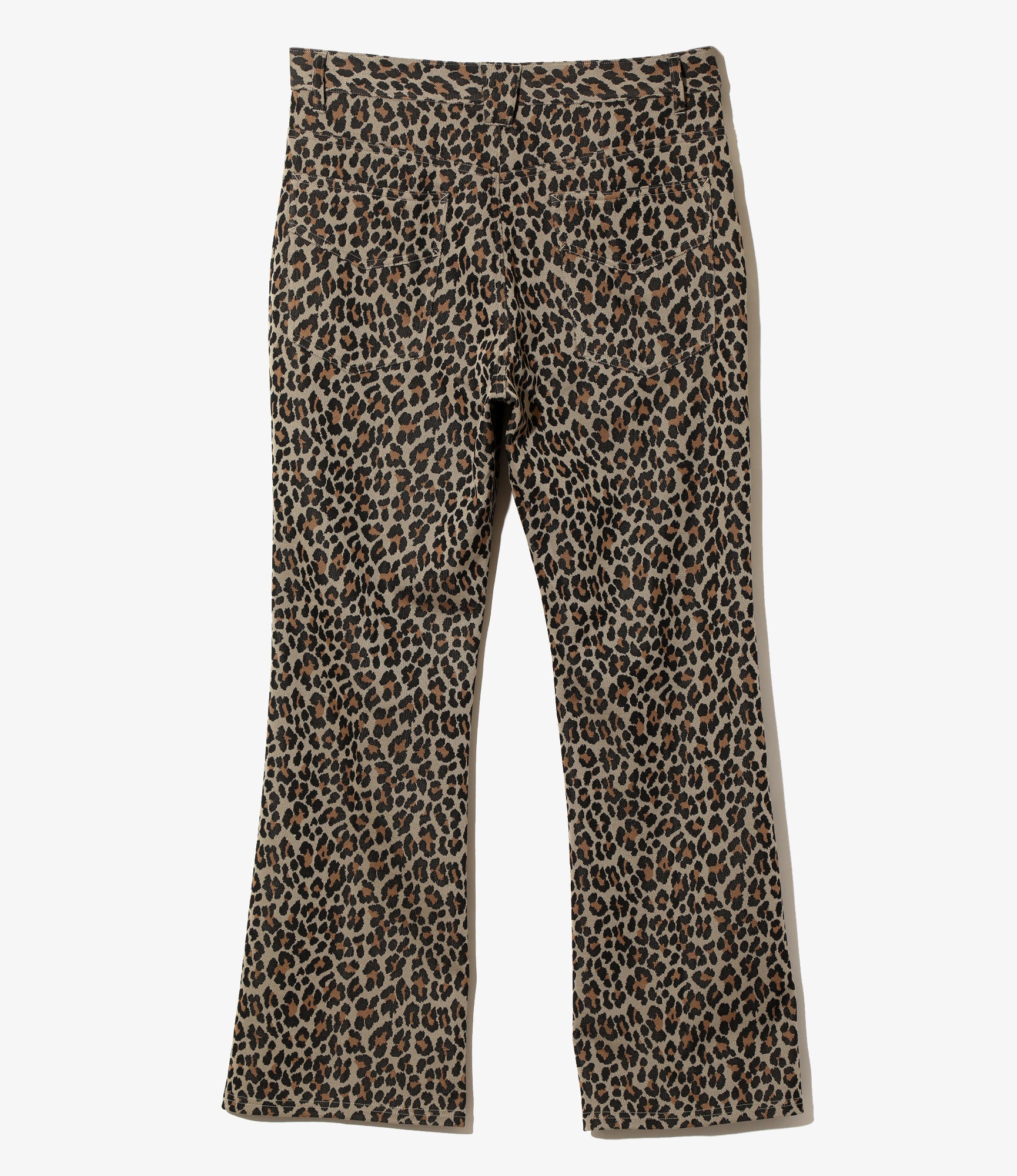 Boot-Cut Jean – Leopard Jacquard Polyester