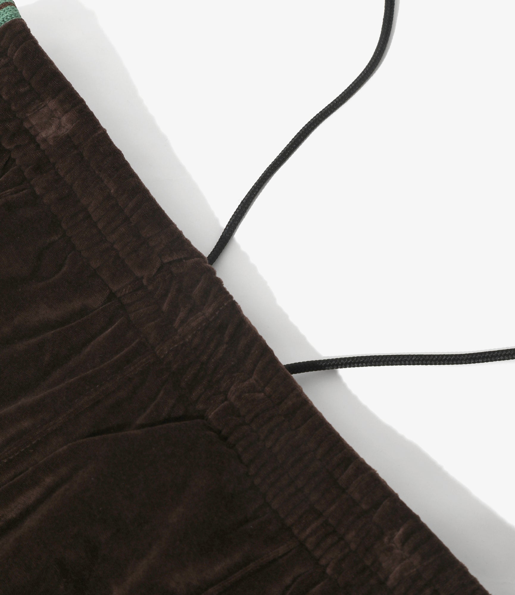 Boot-Cut Track Pant – Brown Velour