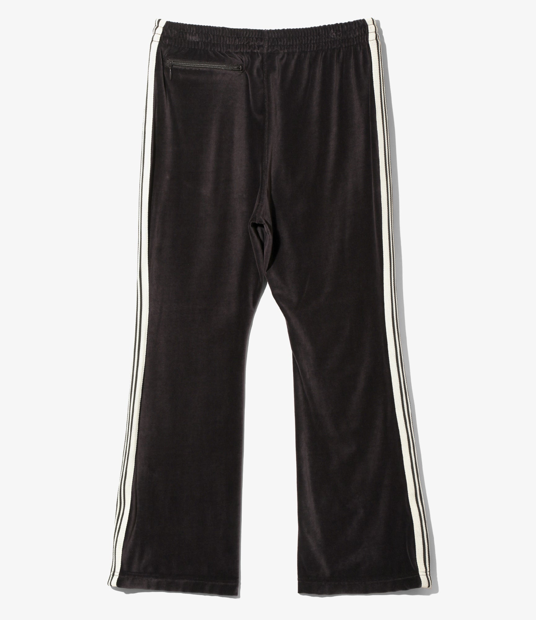 Boot-Cut Track Pant – Charcoal Velour