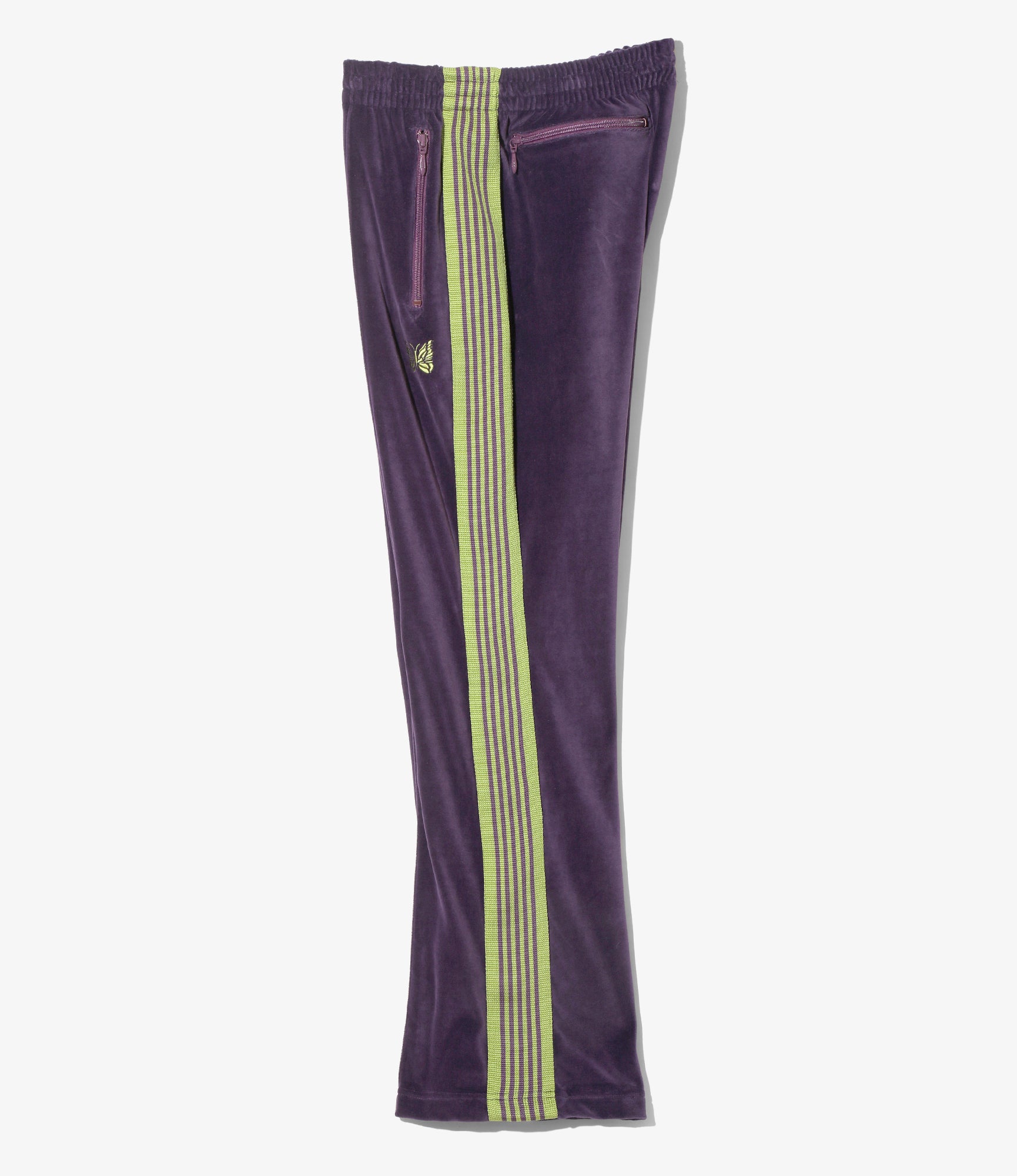 Boot-Cut Track Pant – Purple Velour