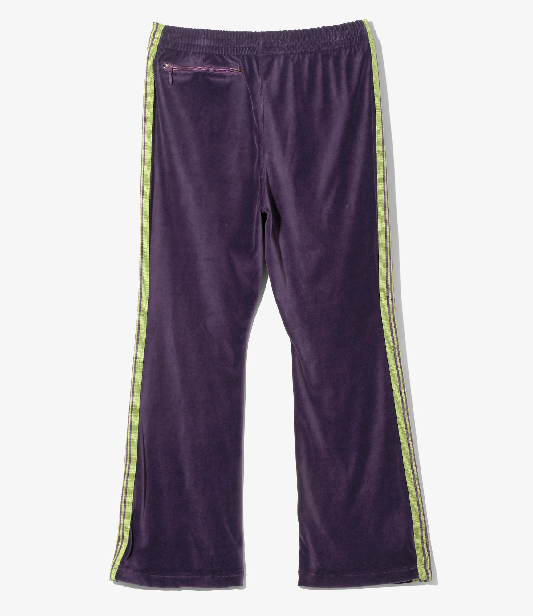 Boot-Cut Track Pant – Purple Velour