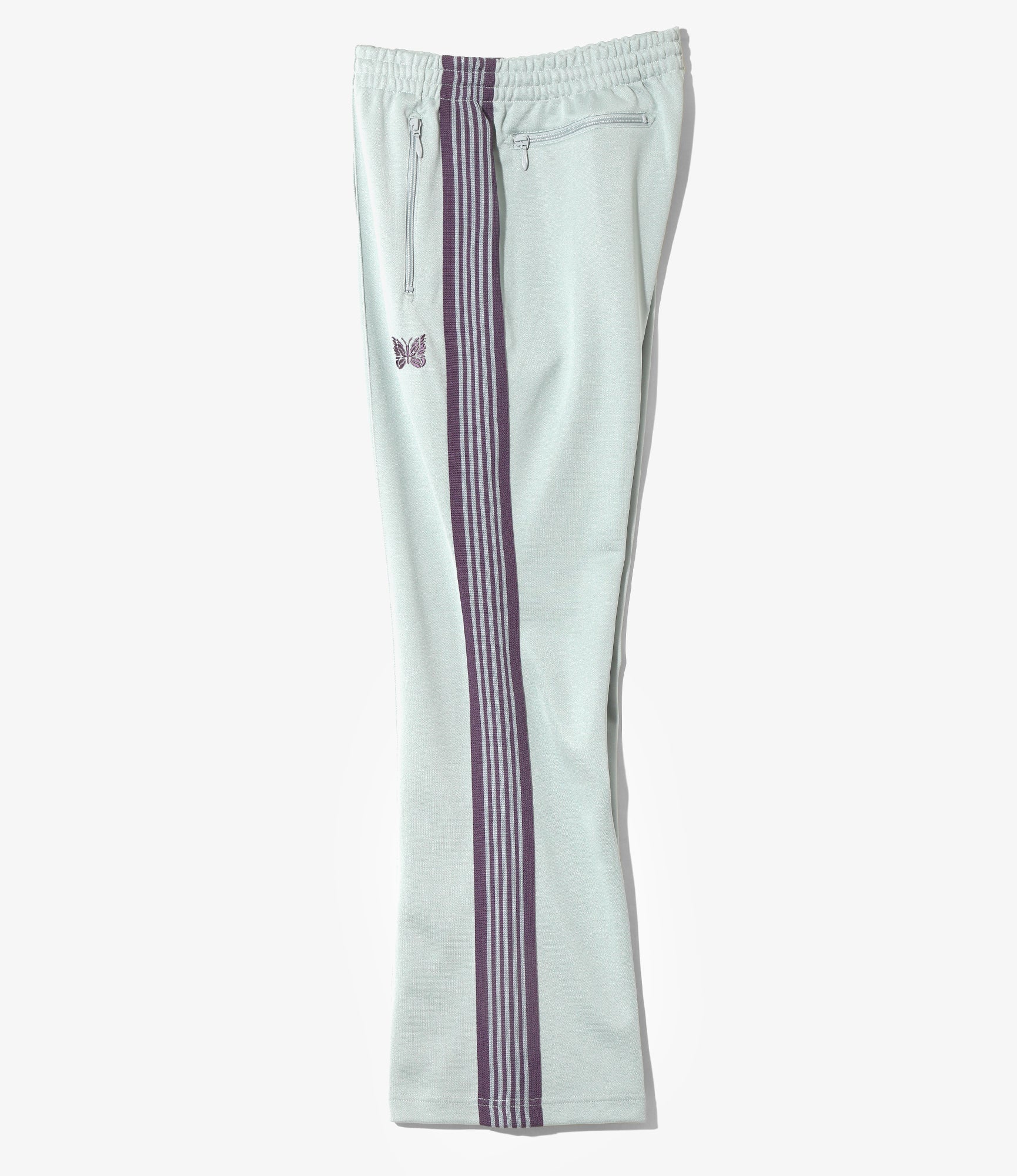 Boot-Cut Track Pant – Sax Blue Smooth Polyester