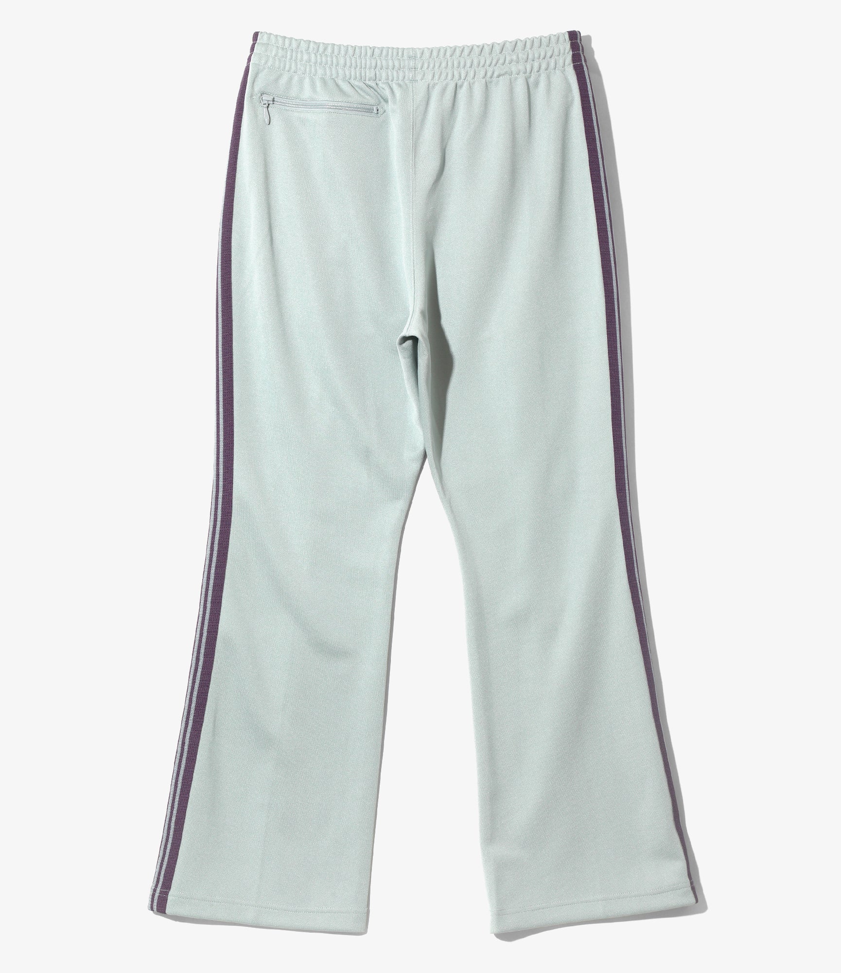 Boot-Cut Track Pant – Sax Blue Smooth Polyester