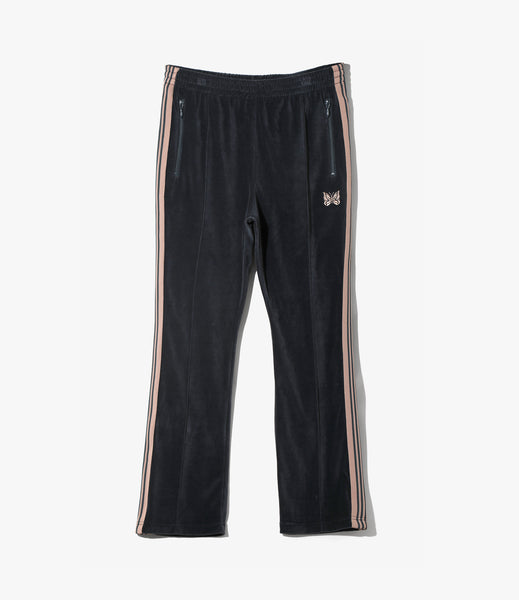 22aw NEEDLES BOOT-CUT TRACK PANT サイズM Boot-Cut Track Pant – Steel Blue Velour | Needles | Nepenthes London