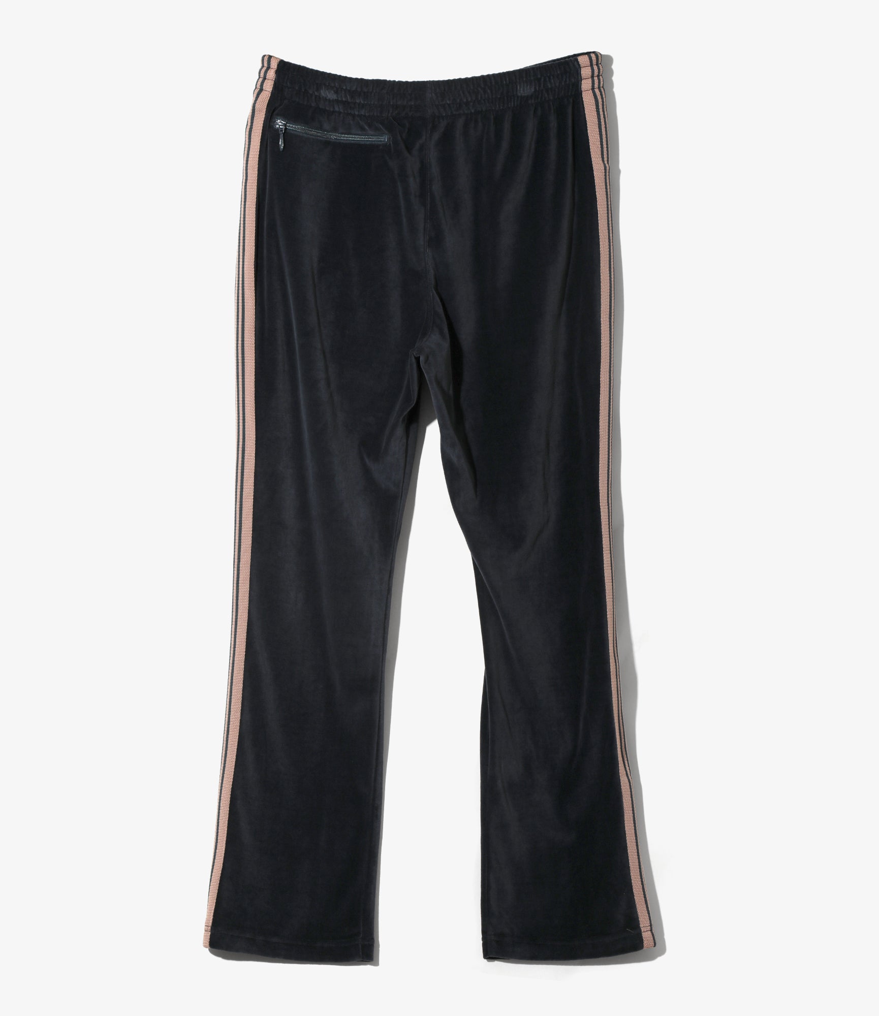 Boot-Cut Track Pant – Steel Blue Velour