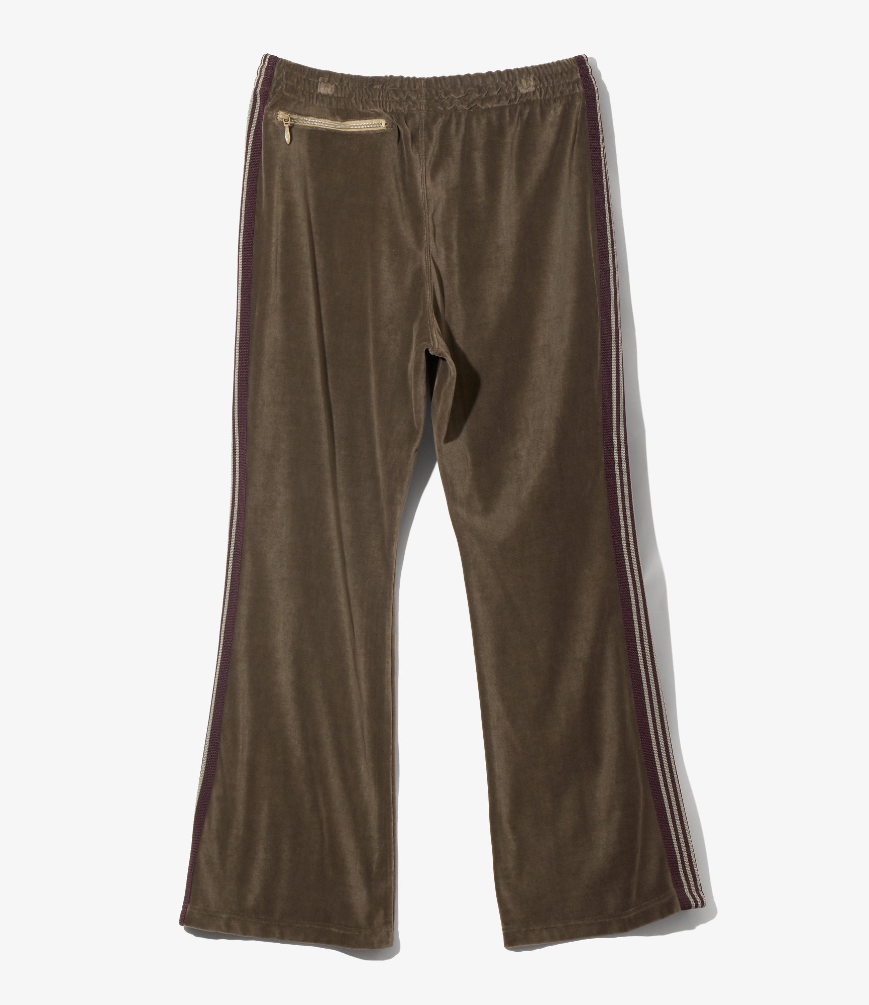 Boot-Cut Track Pant – Taupe Velour