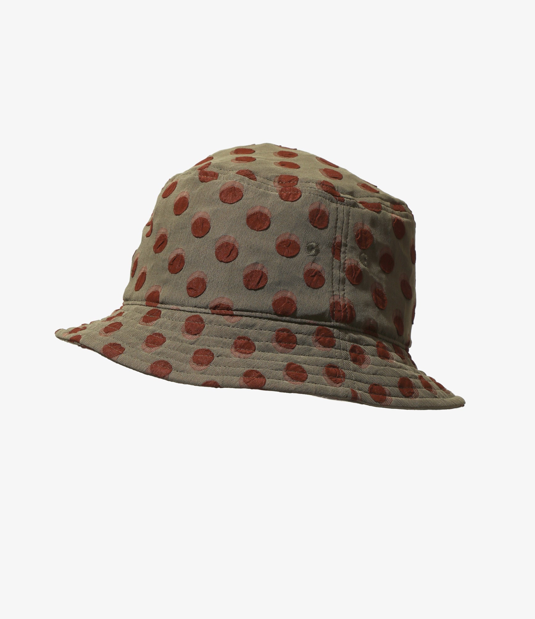 Bucket Hat – Polka Dot Jacquard Polyester