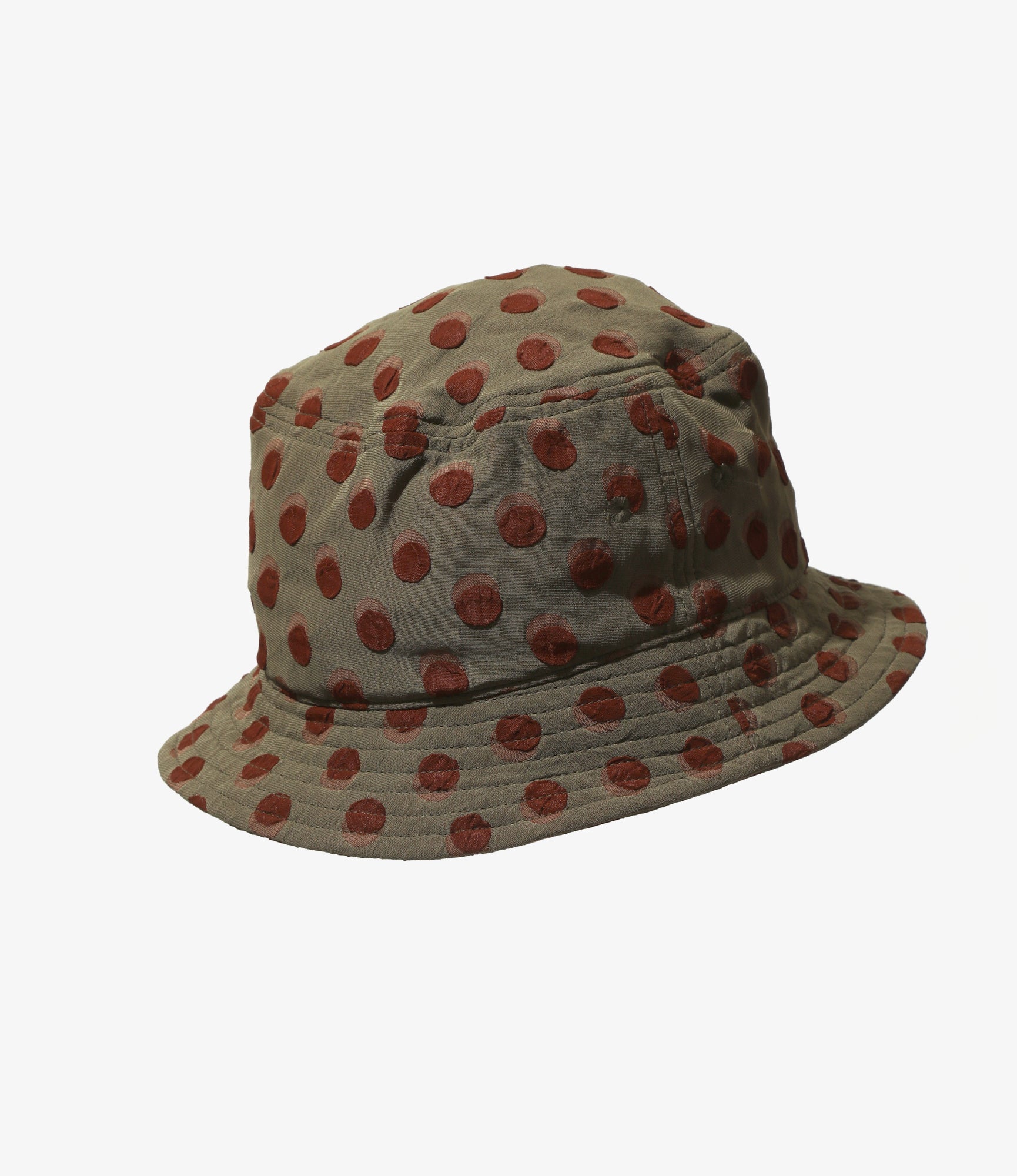 Bucket Hat – Polka Dot Jacquard Polyester