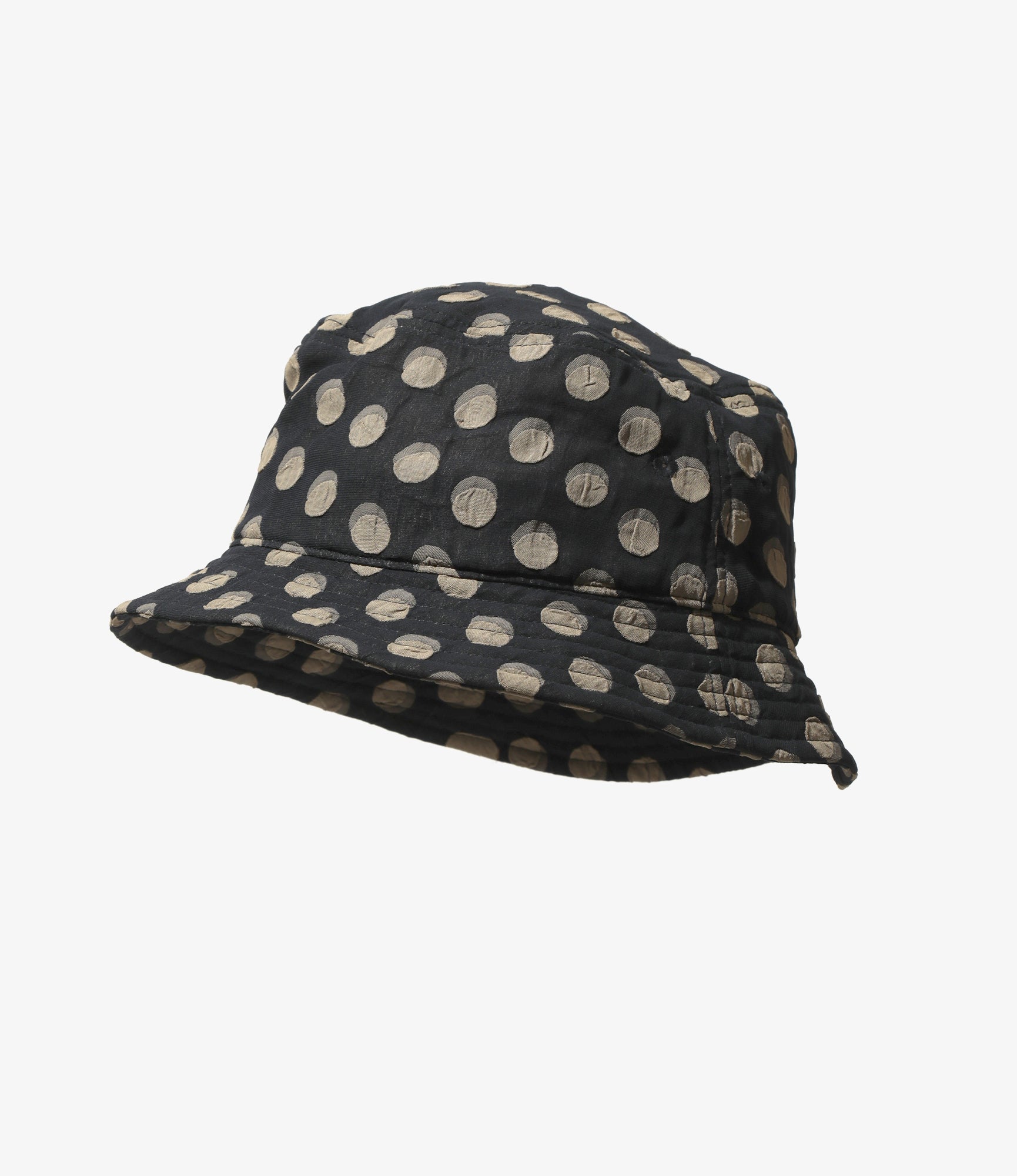 Bucket Hat – Polka Dot Jacquard Polyester