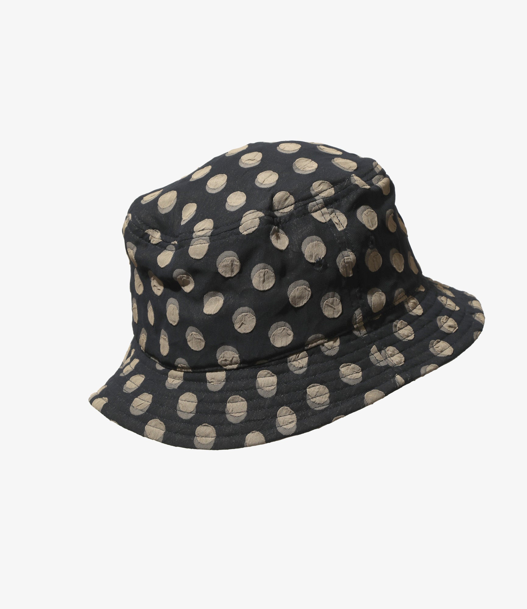 Bucket Hat – Polka Dot Jacquard Polyester