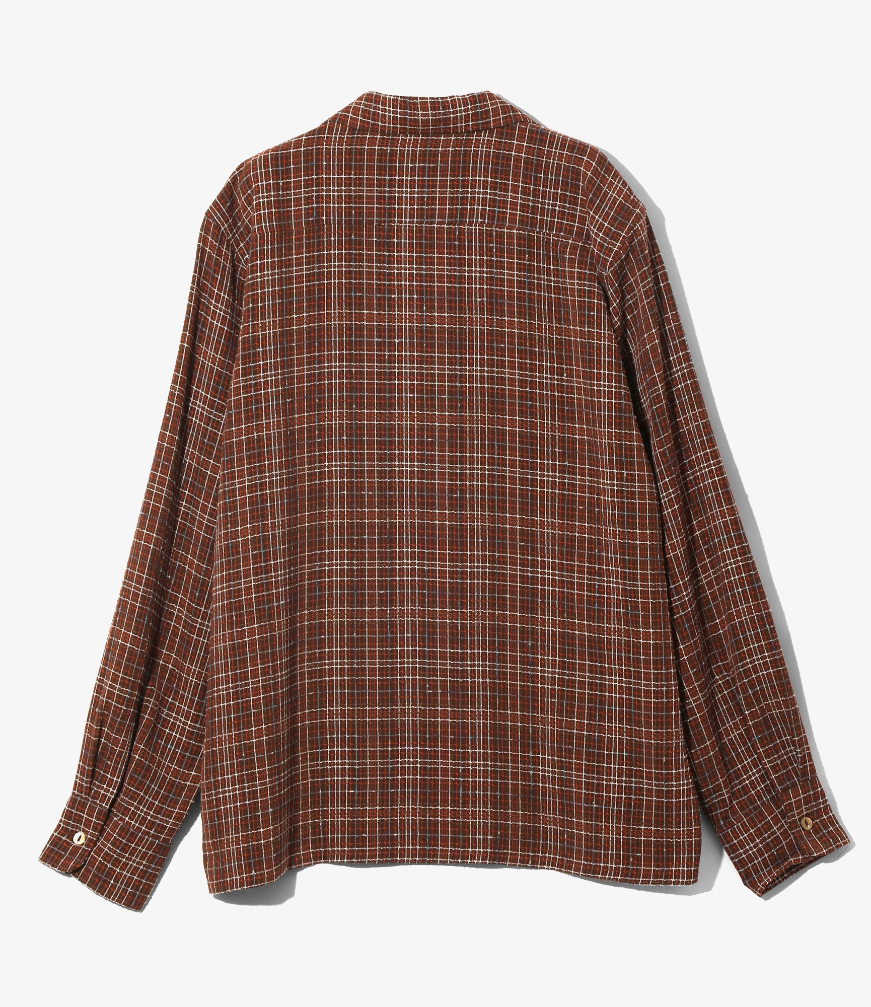 Classic Shirt – Brown Grid Dobby