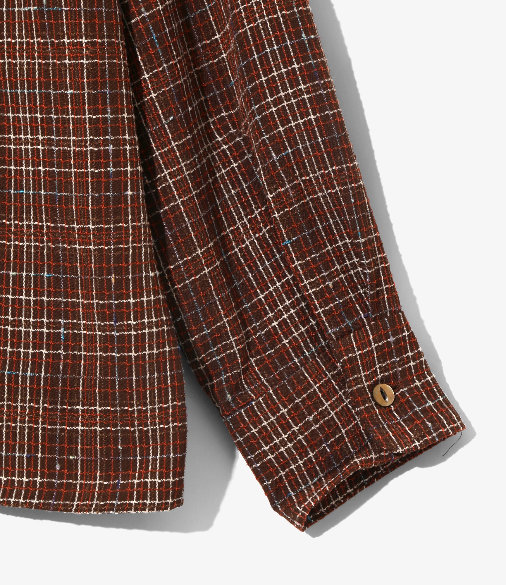 Classic Shirt – Brown Grid Dobby