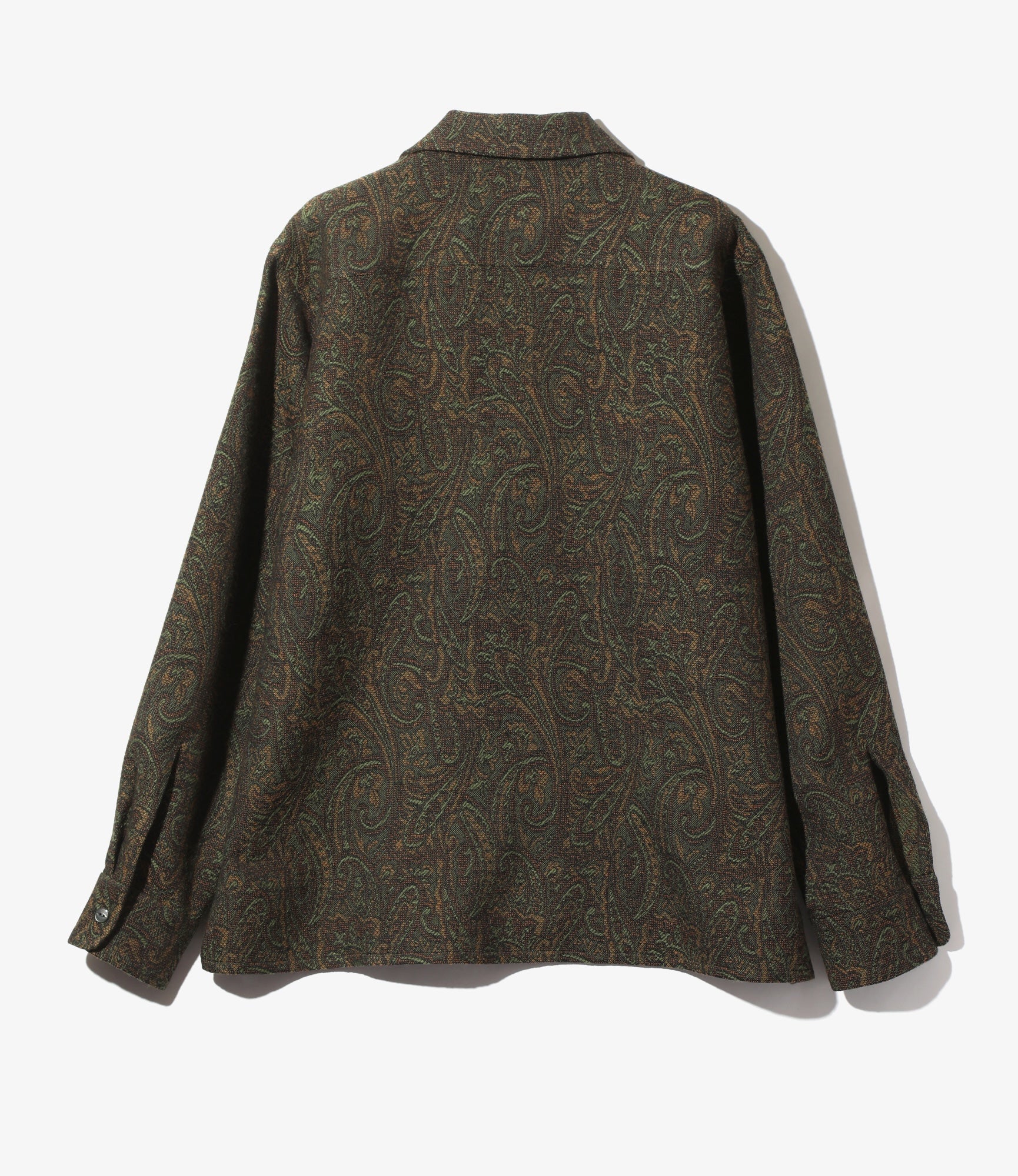 Classic Shirt – Green Paisley Jacquard Wool