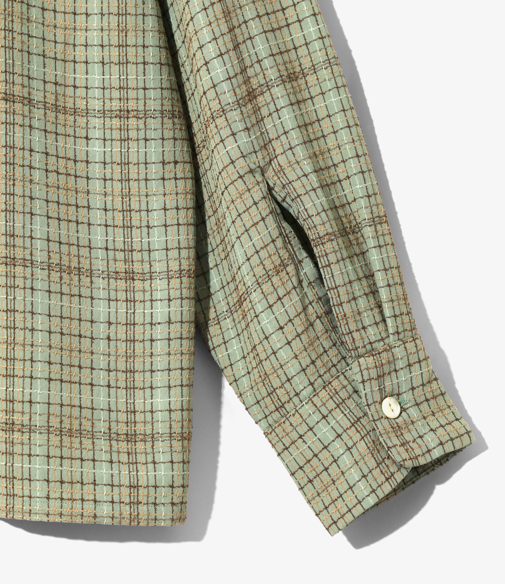 Classic Shirt – Mint Grid Dobby