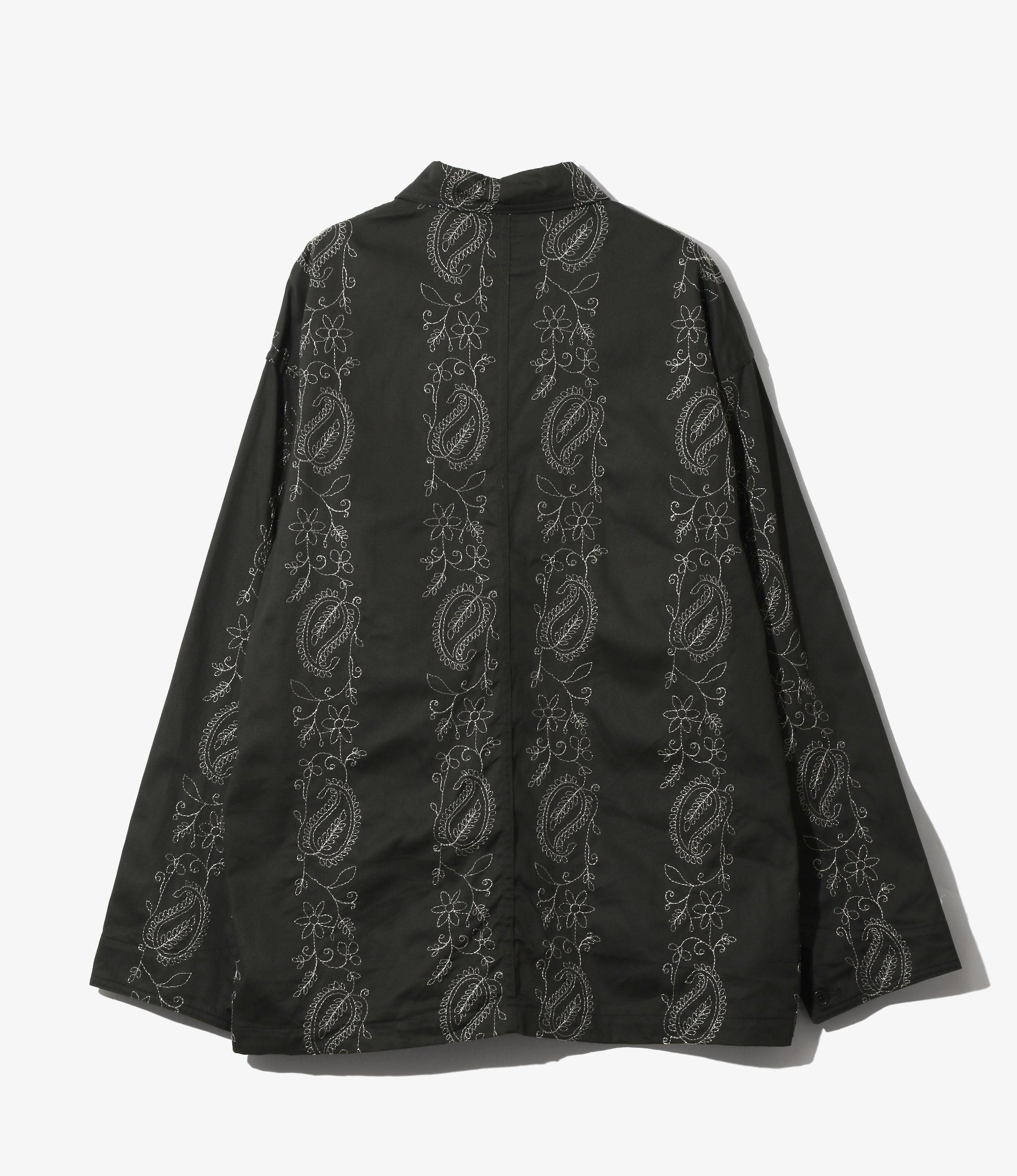 Coverall – Black Embroidered Twill