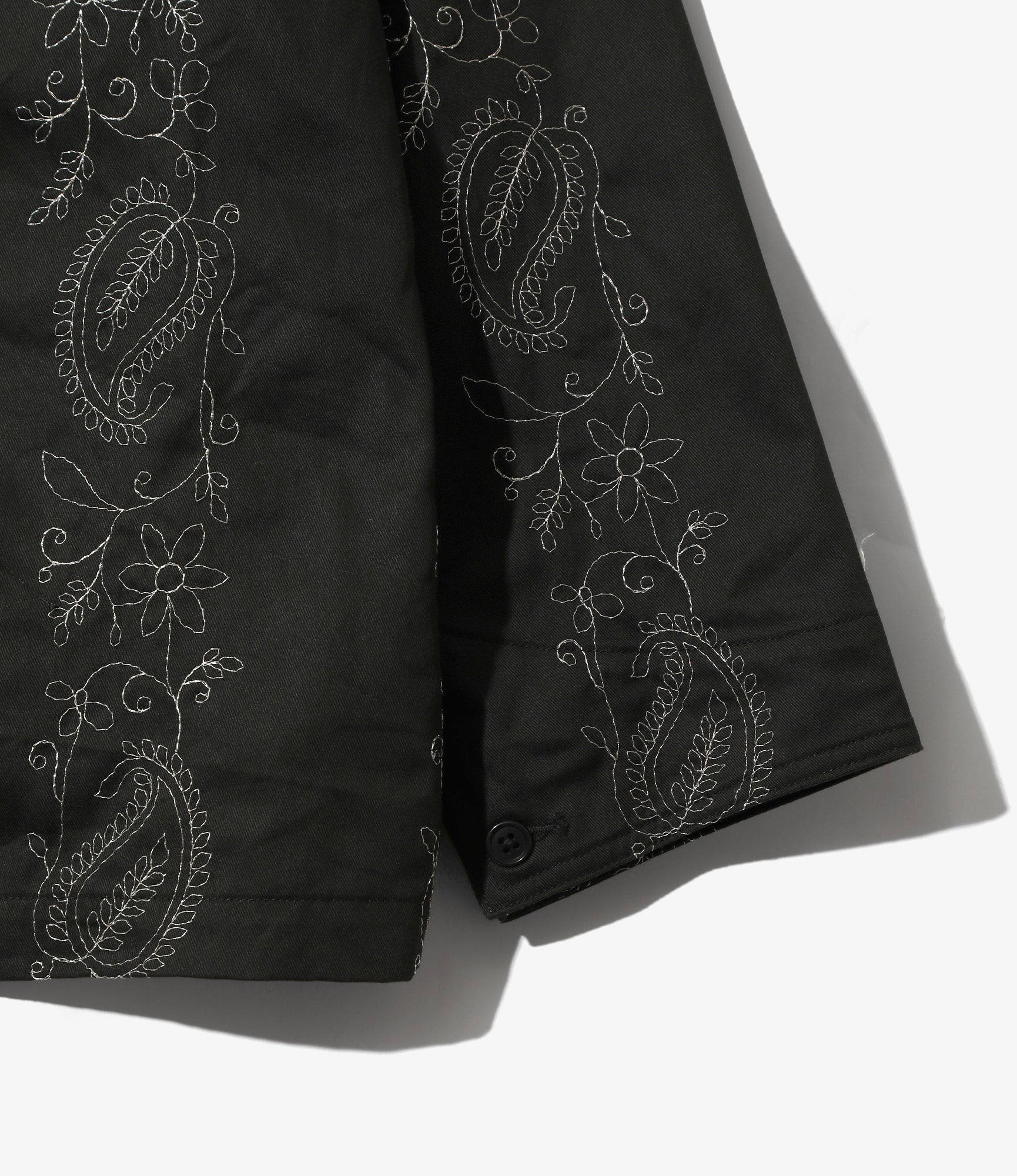 Coverall – Black Embroidered Twill
