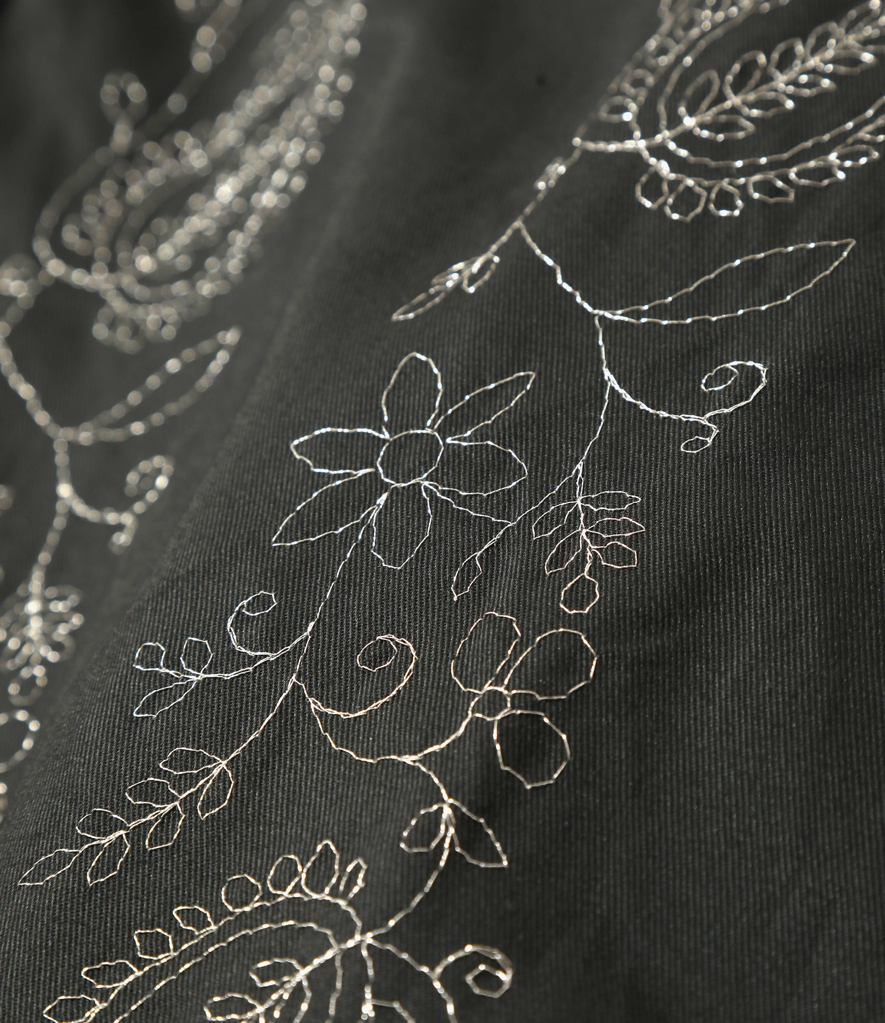 Coverall – Black Embroidered Twill