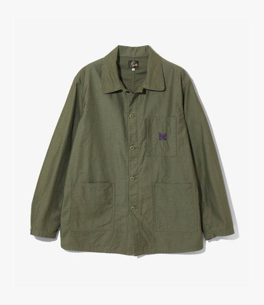 Coverall – Olive Reversed Sateen | Needles | Nepenthes London