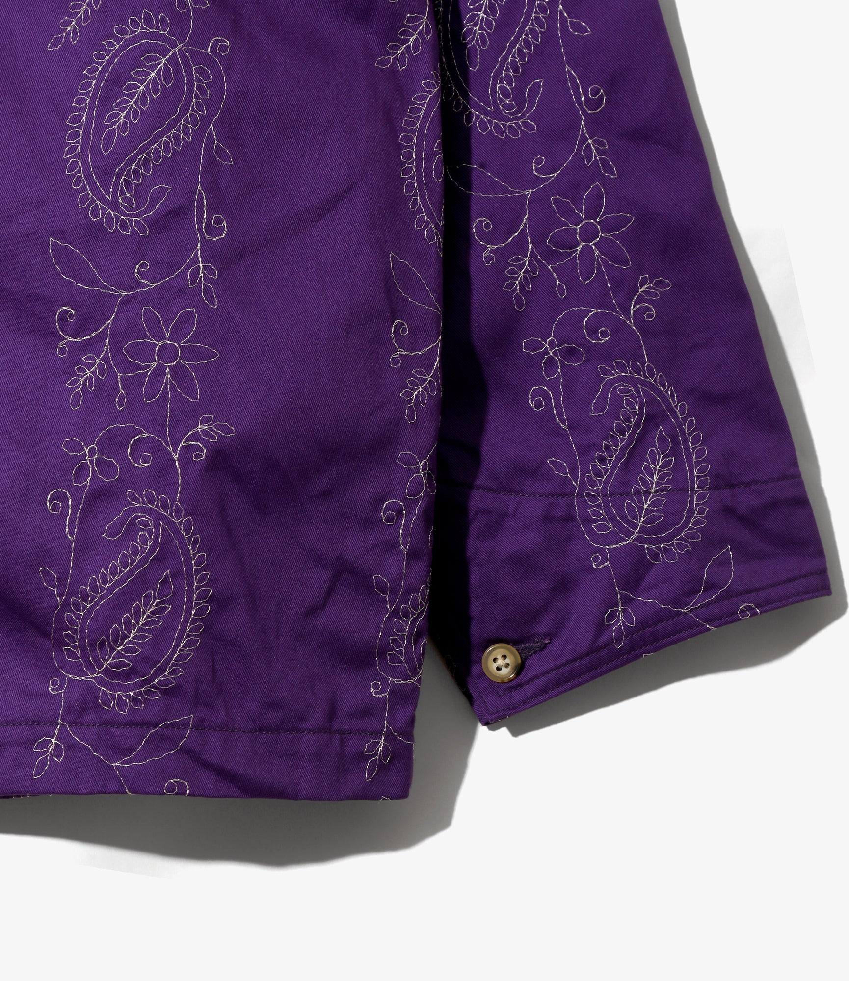 Coverall – Purple Embroidered Twill