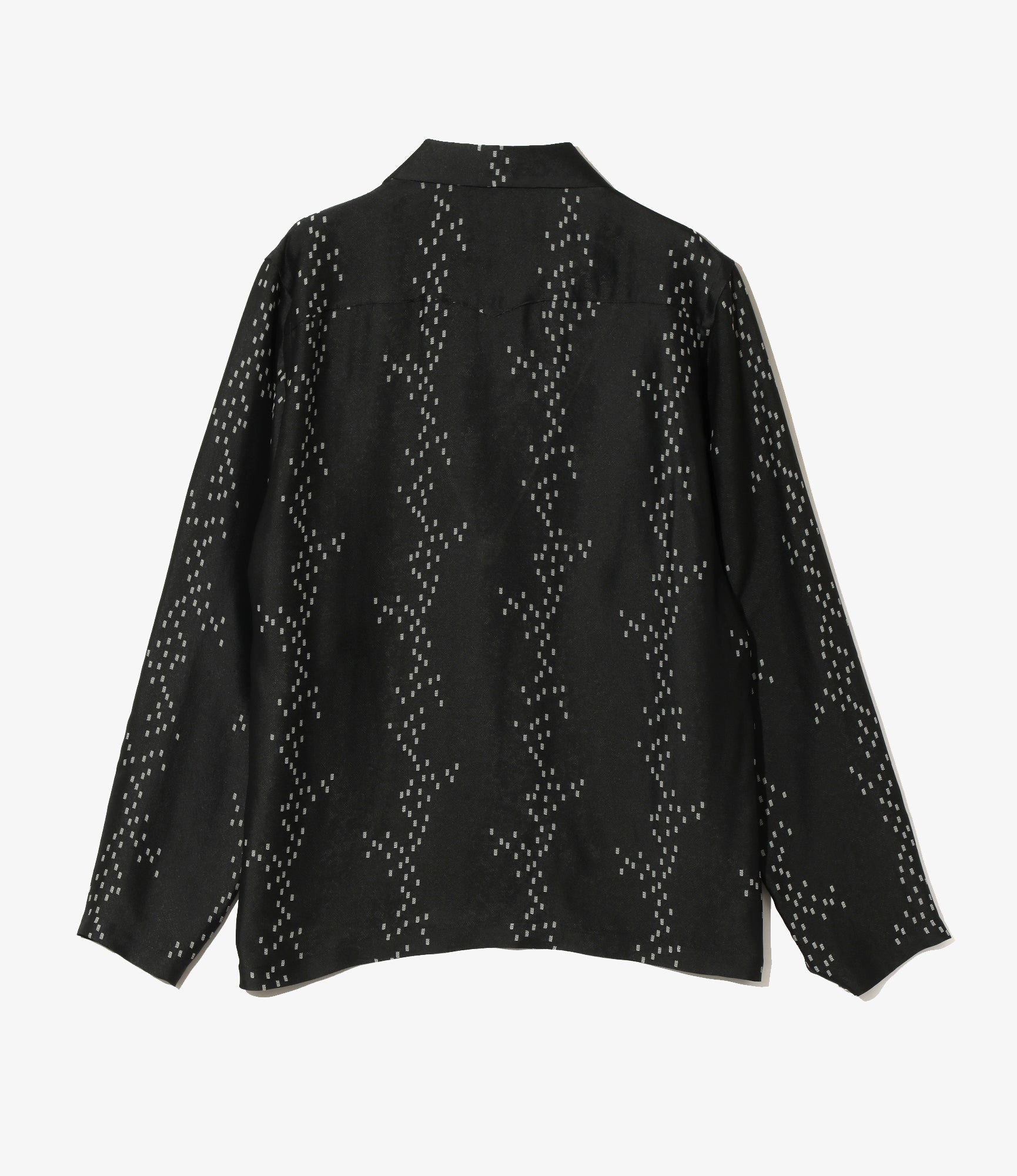 Cowboy One-Up Shirt – Black Square Dot Jacquard Rayon