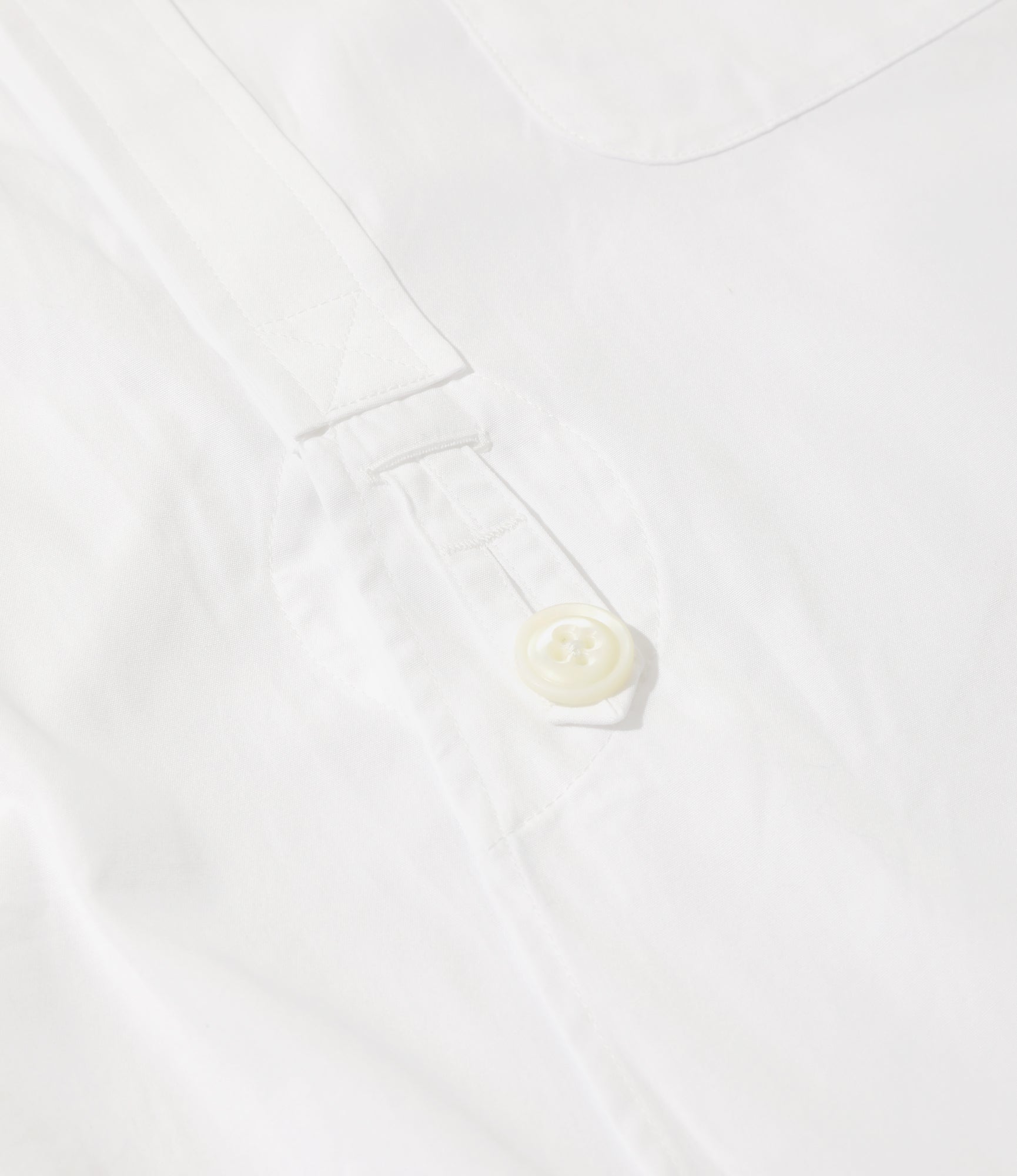 Double Round Collar EDW Shirt – Off White Broadcloth