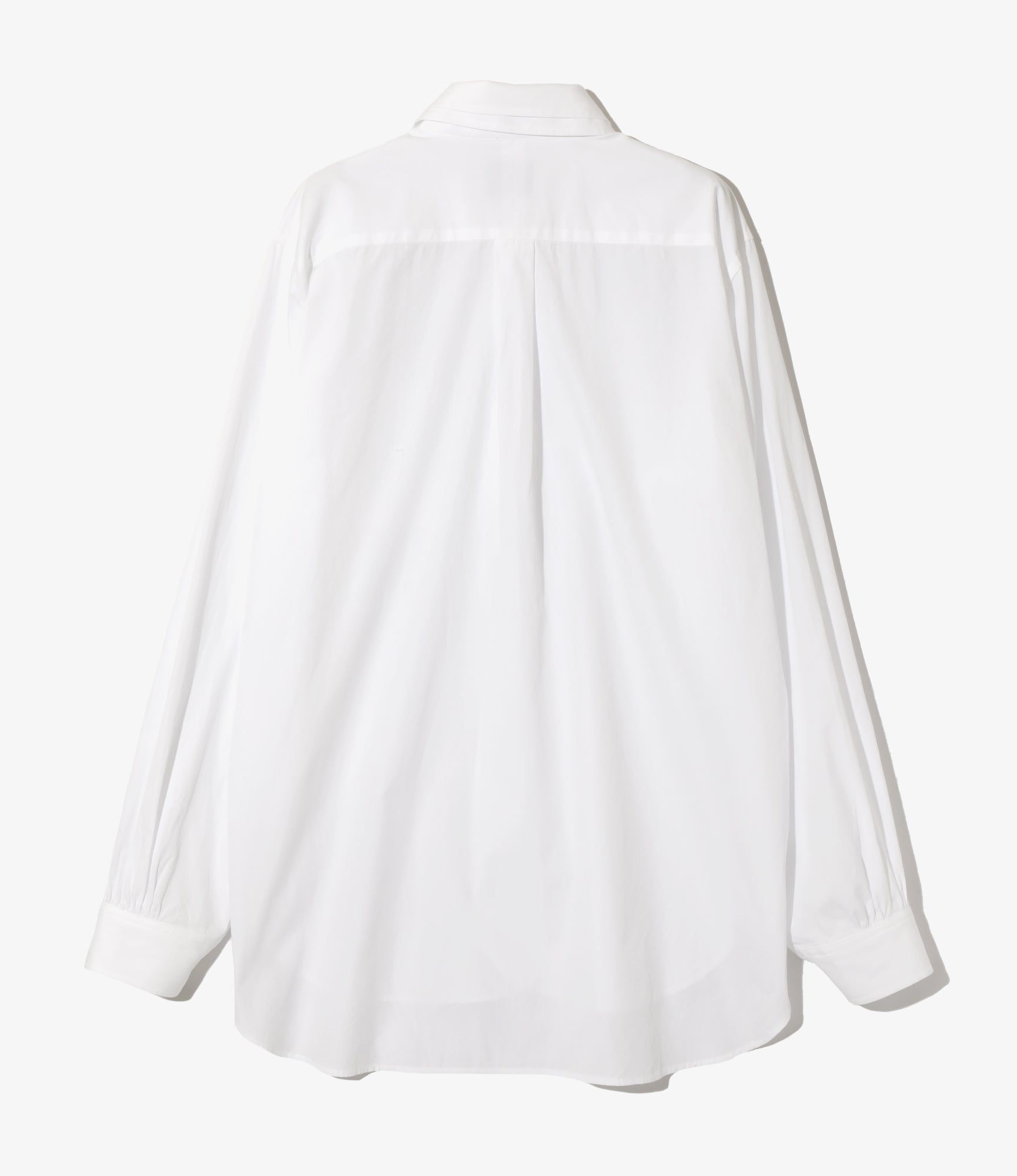 Double Round Collar EDW Shirt – Off White Broadcloth