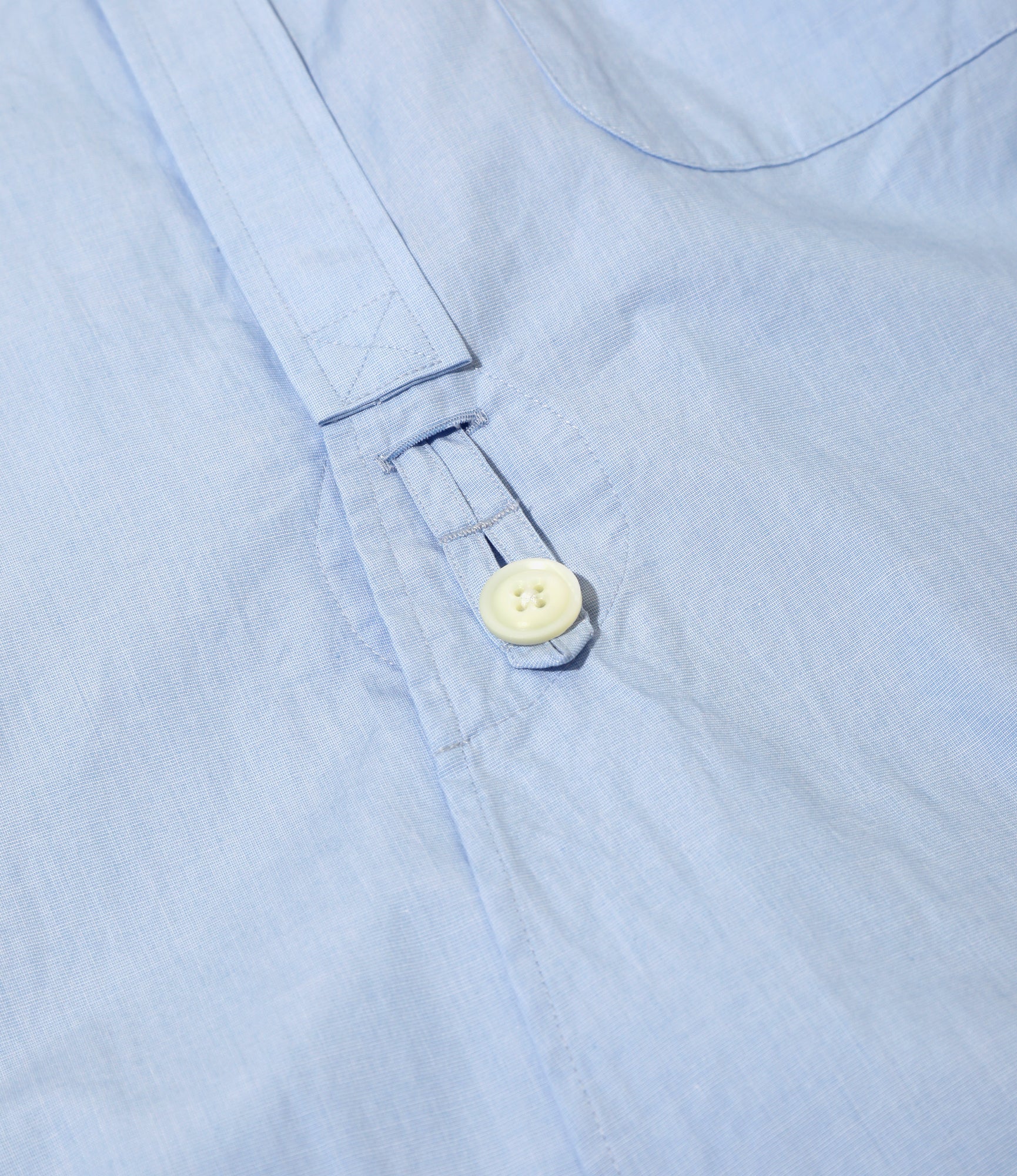 Double Round Collar EDW Shirt – Sax Blue Broadcloth