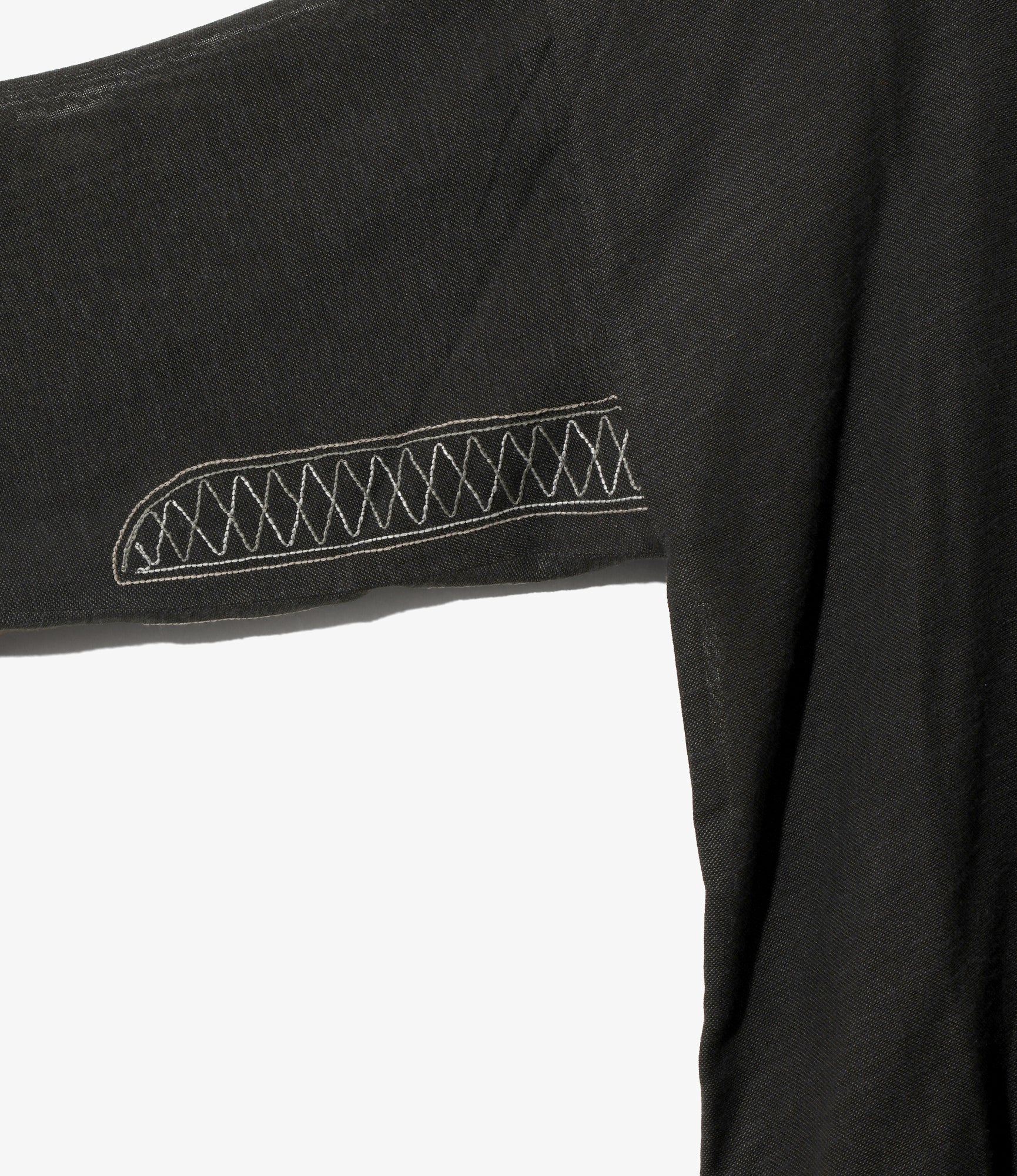 Embroidered Tunic – Charcoal Gauze