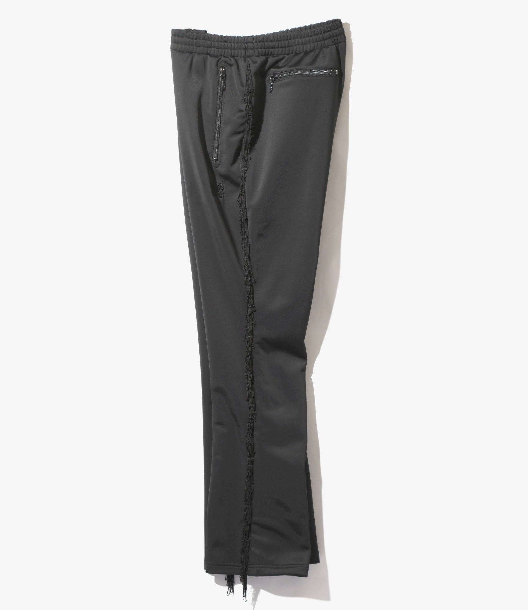 Fringe Boot-Cut Track Pant – Black Bright Jersey