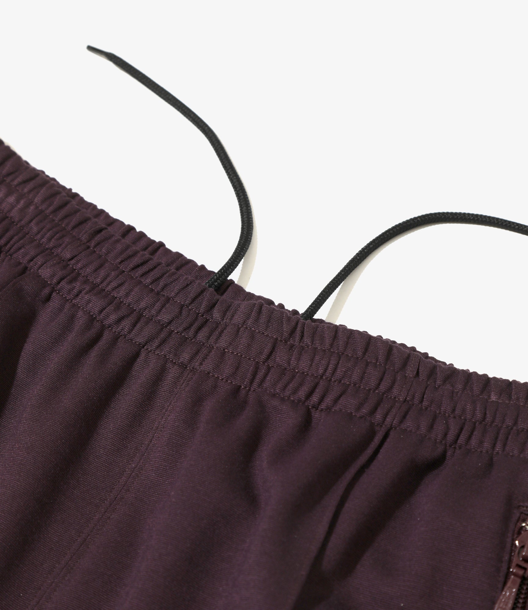 Fringe Boot-Cut Track Pant – Purple Rayon Jersey