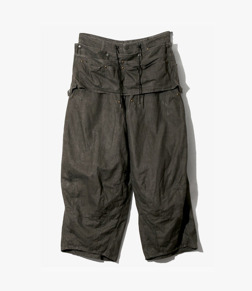 HD Apron Painter Pant – Black Sumi-Dyed Canvas | Needles