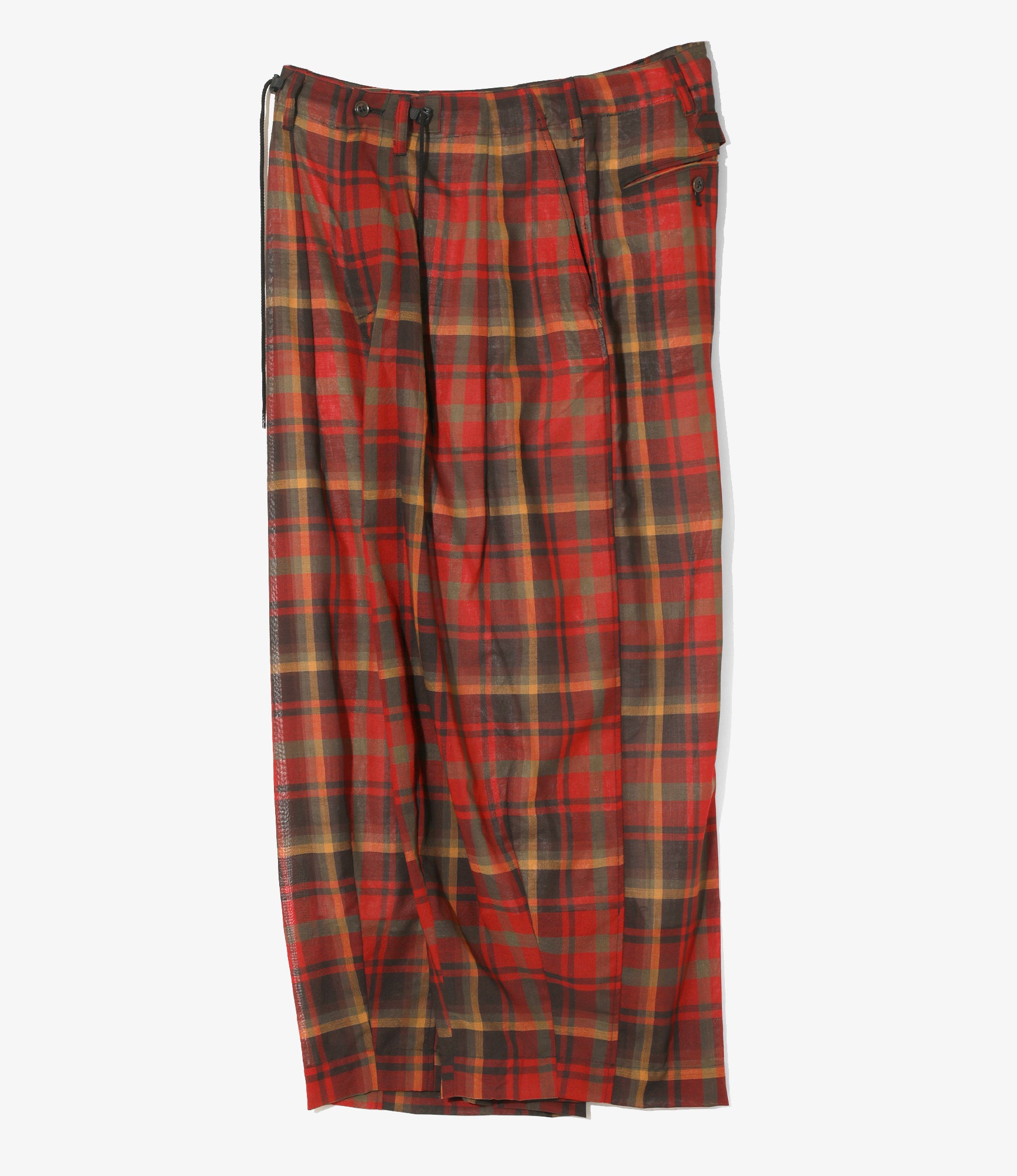 HD Military Pant – Red Plaid Boiled Wool Blend