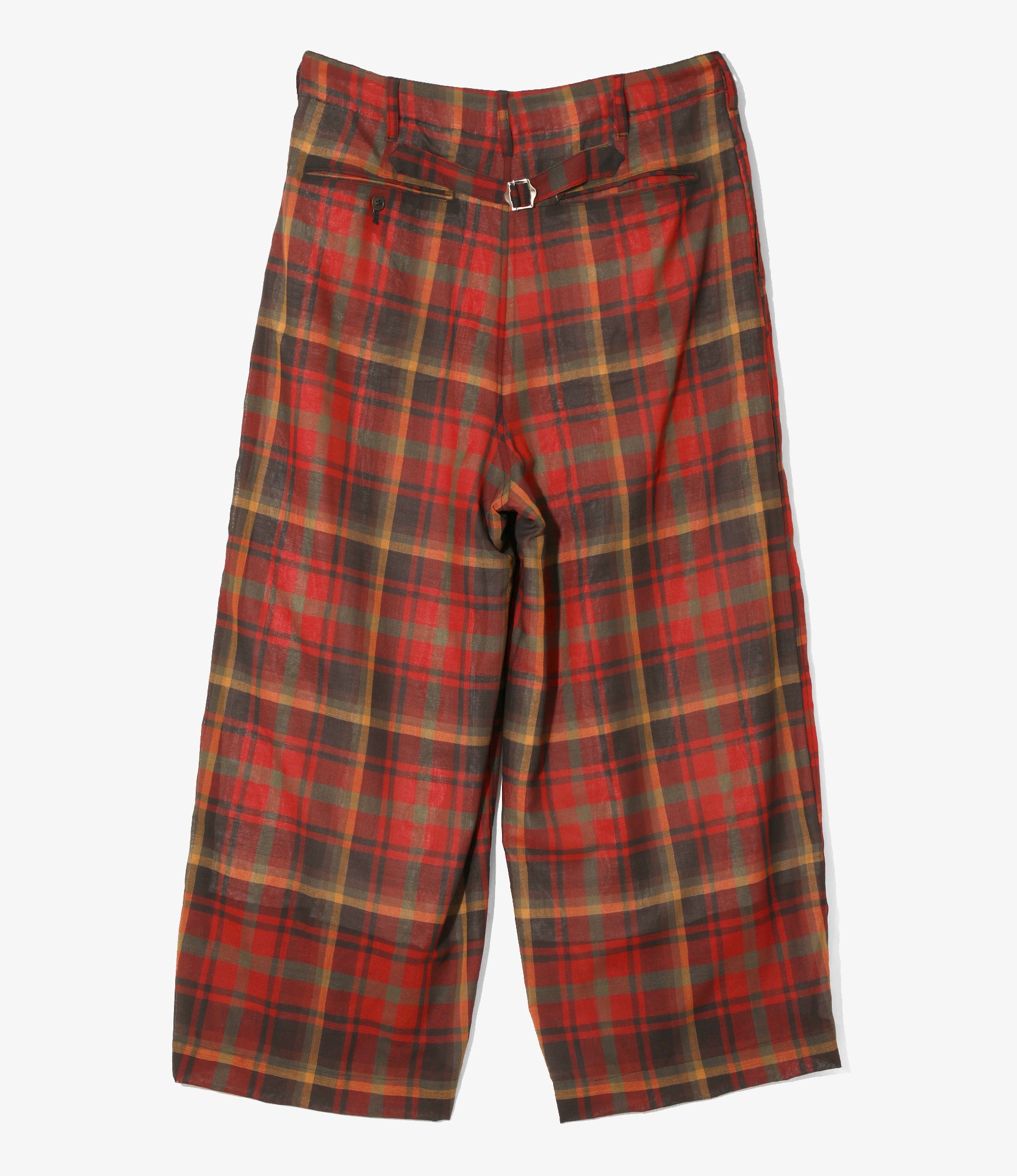 HD Military Pant – Red Plaid Boiled Wool Blend