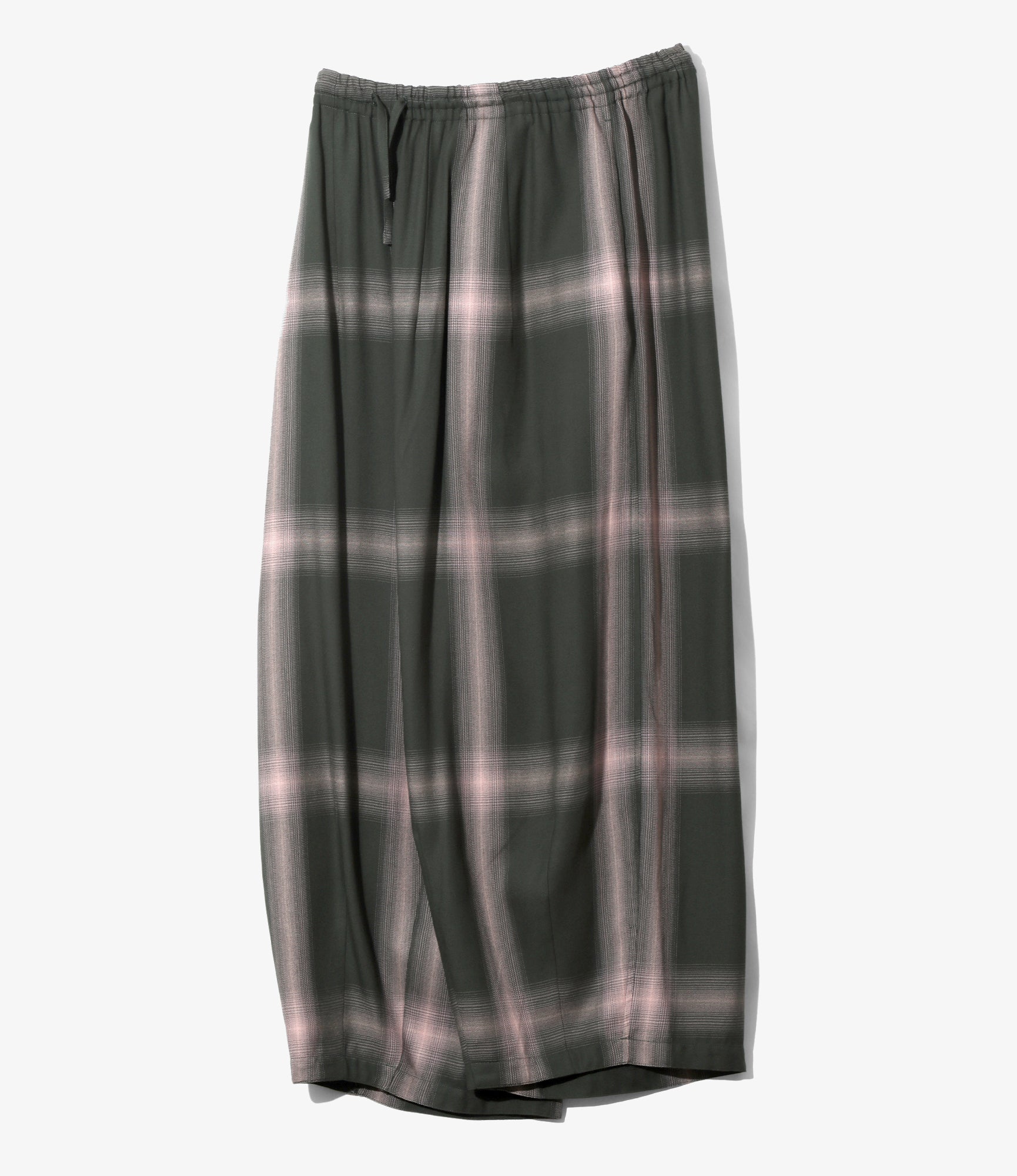 H.D. Pant – Green Plaid Rayon