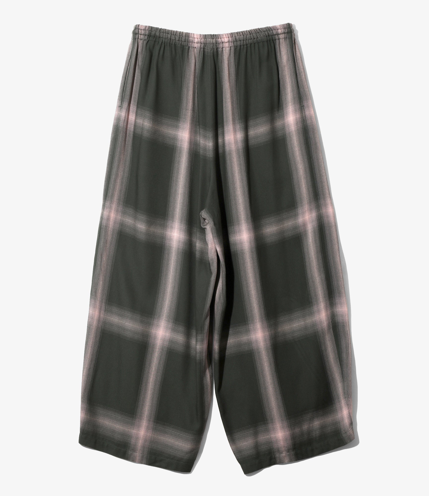 H.D. Pant – Green Plaid Rayon