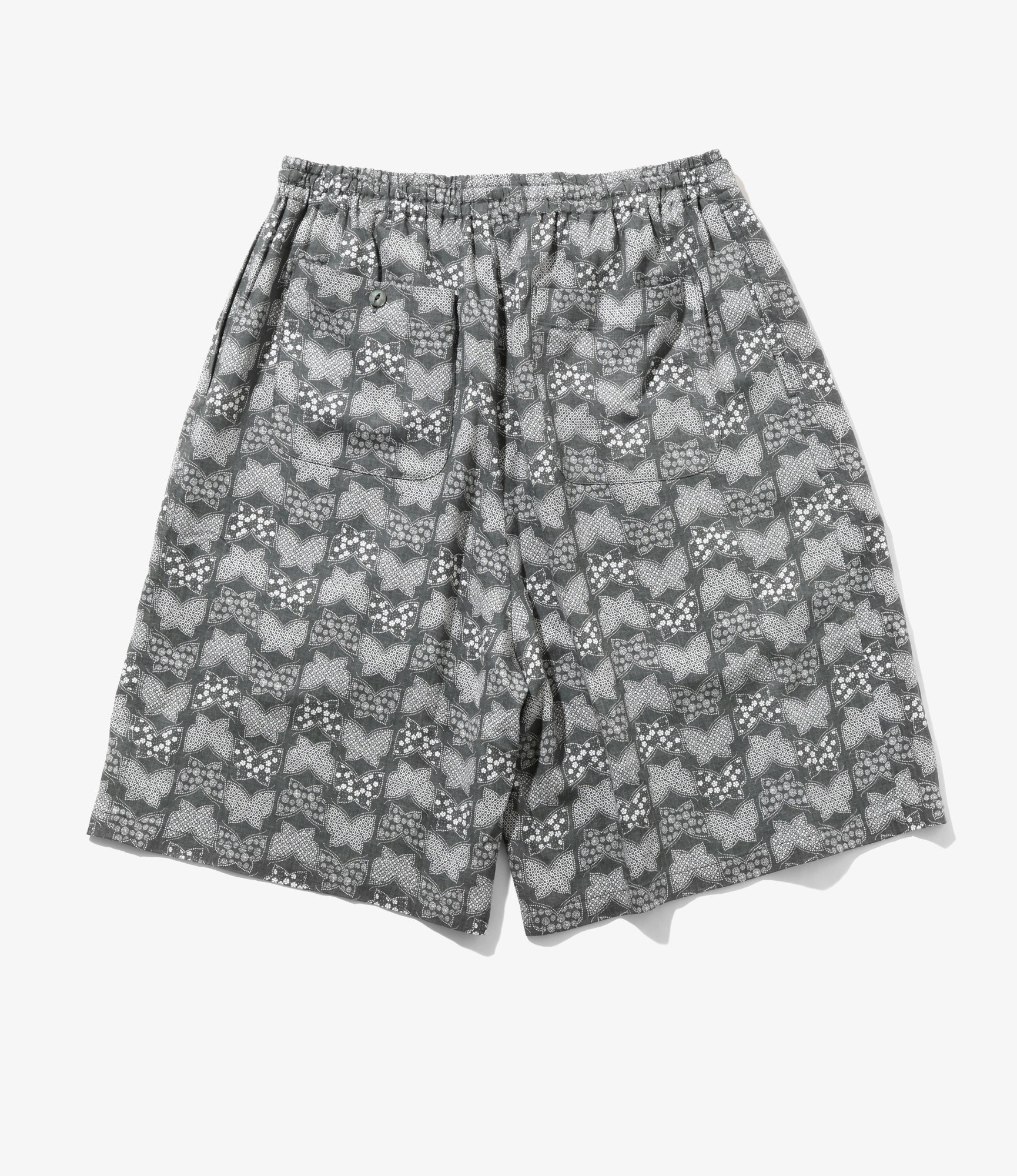 H.D. Short – Charcoal Papillon Komon Print