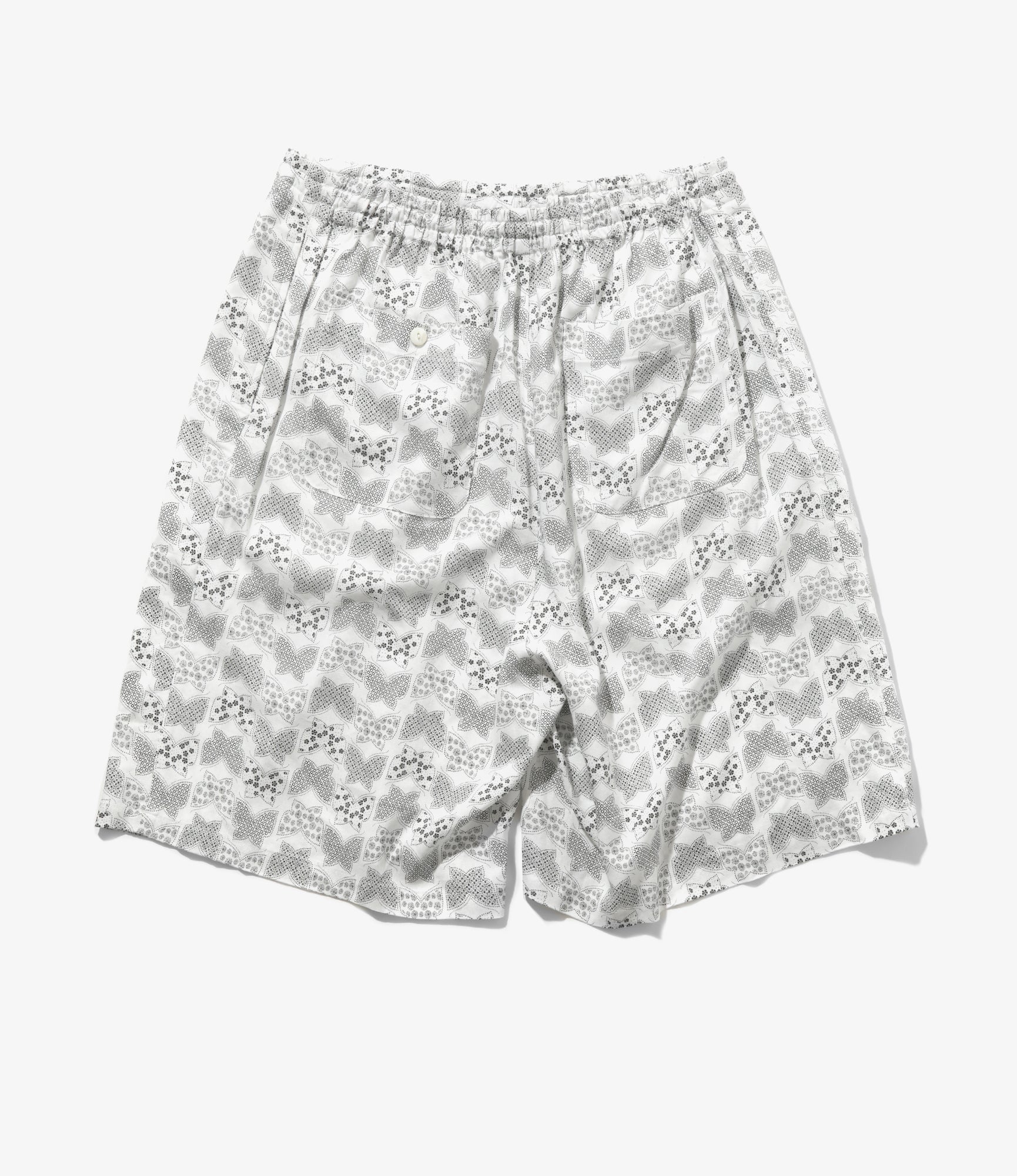 H.D. Short – White Papillon Komon Print