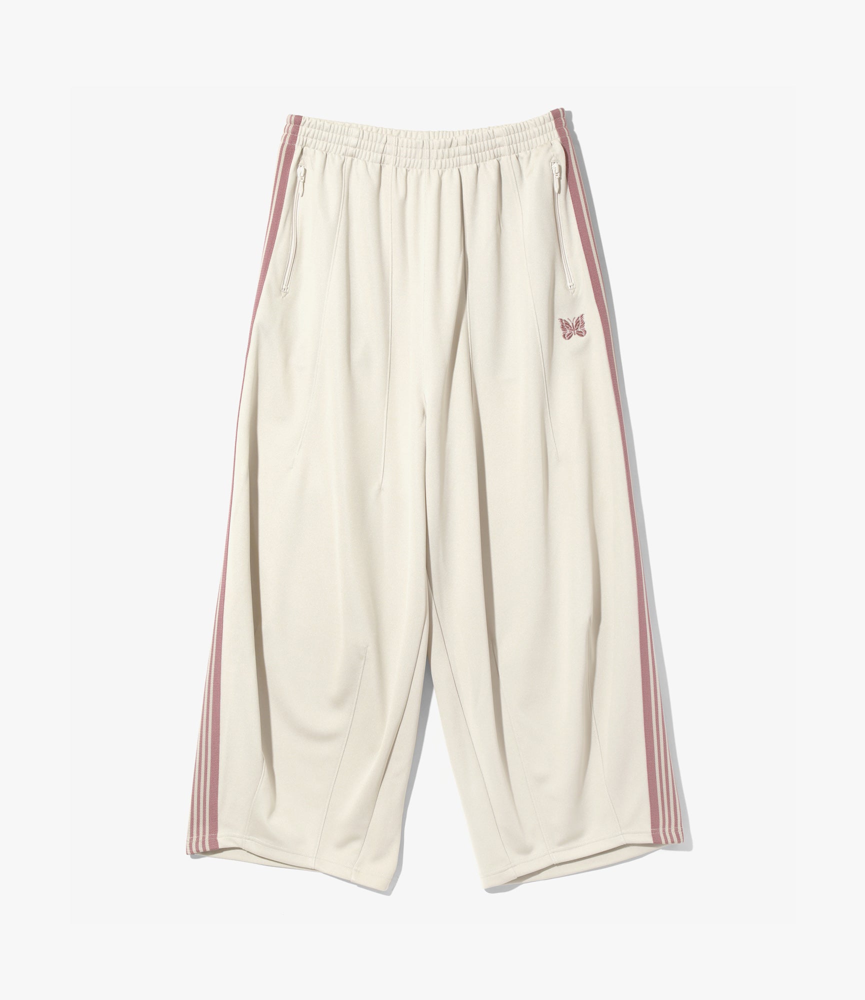 HD Track Pant – Ivory Smooth Polyester