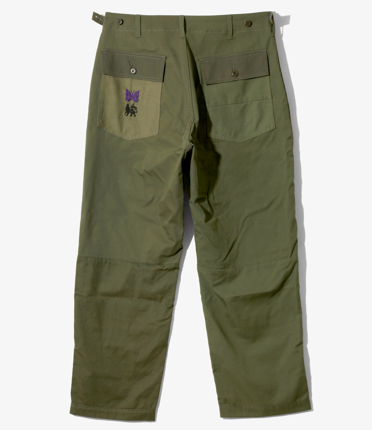 Fatigue Pant – Olive 'Peace to World' Slogan