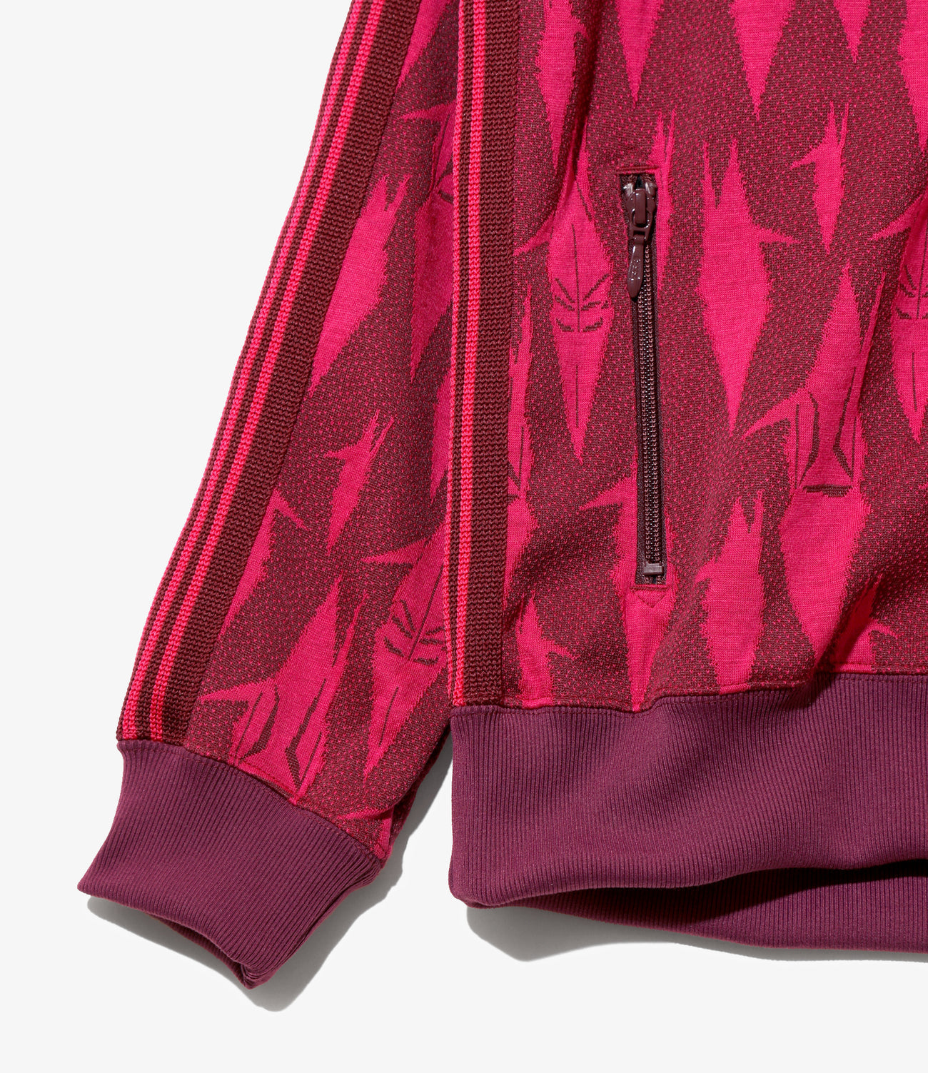 Rib Collar Track Jacket – Bordeaux Origami Crane