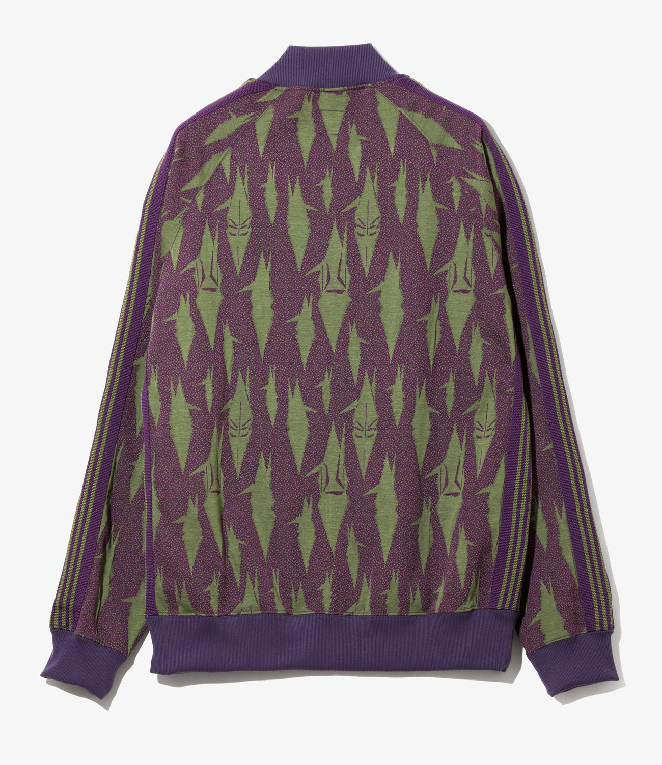 Rib Collar Track Jacket – Eggplant Origami Crane